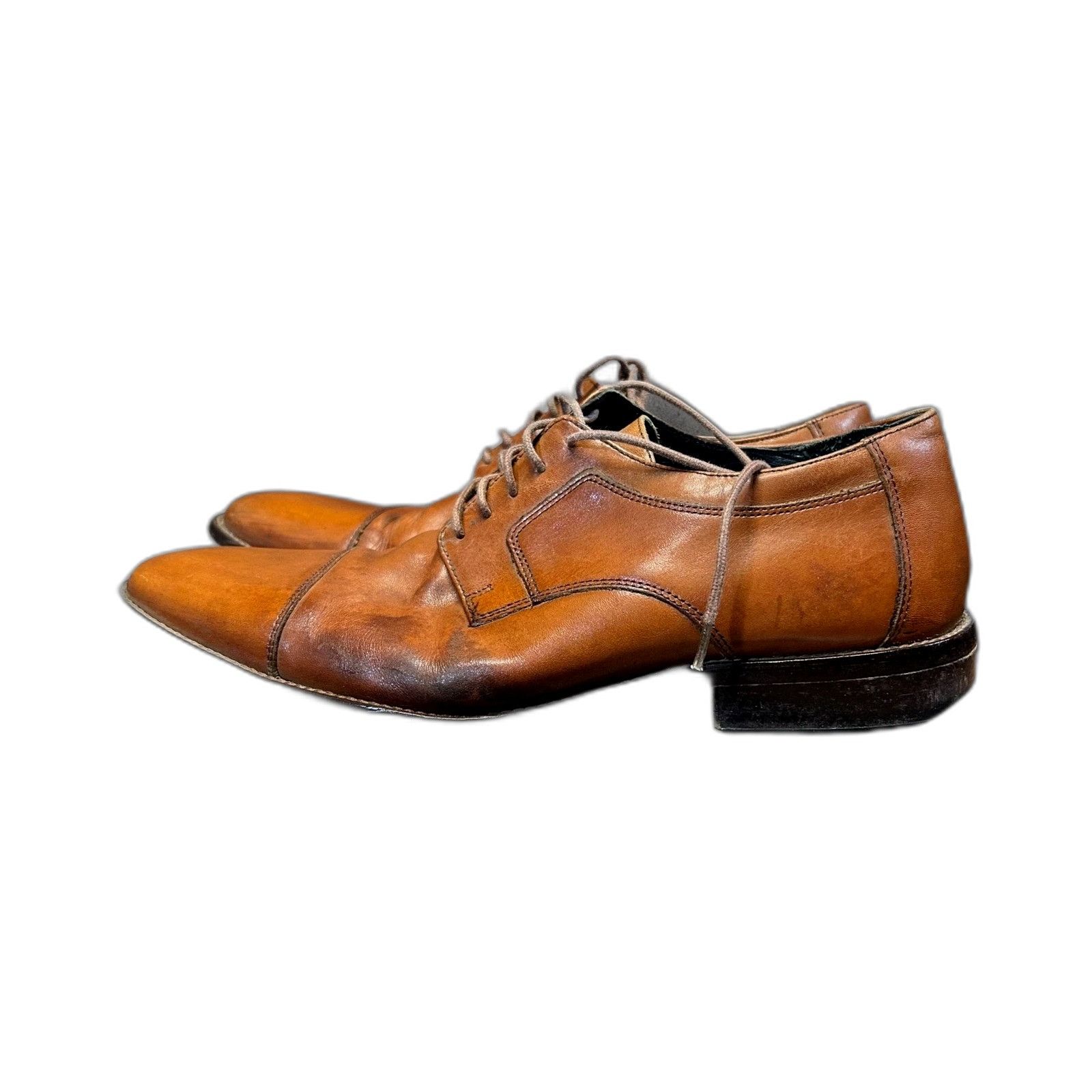 Johnston & Murphy J. Murphy By Johnston & Murphy Men's Brown Leather Shoes Oxf Size US 11 / EU 44 - 6 Thumbnail