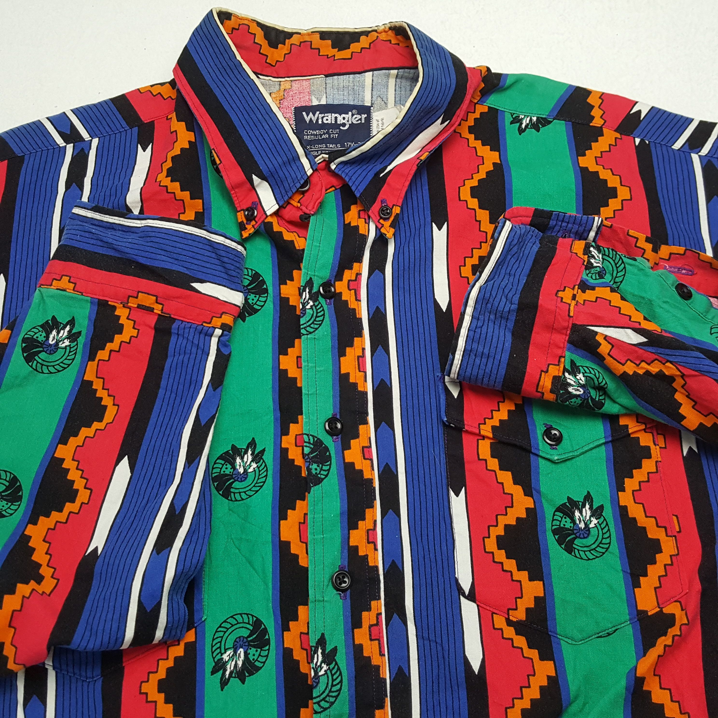 Vintage × Wrangler Vintage WRANGLER American Classic Multicolour Style Shirts Size US XL / EU 56 / 4 - 7 Thumbnail