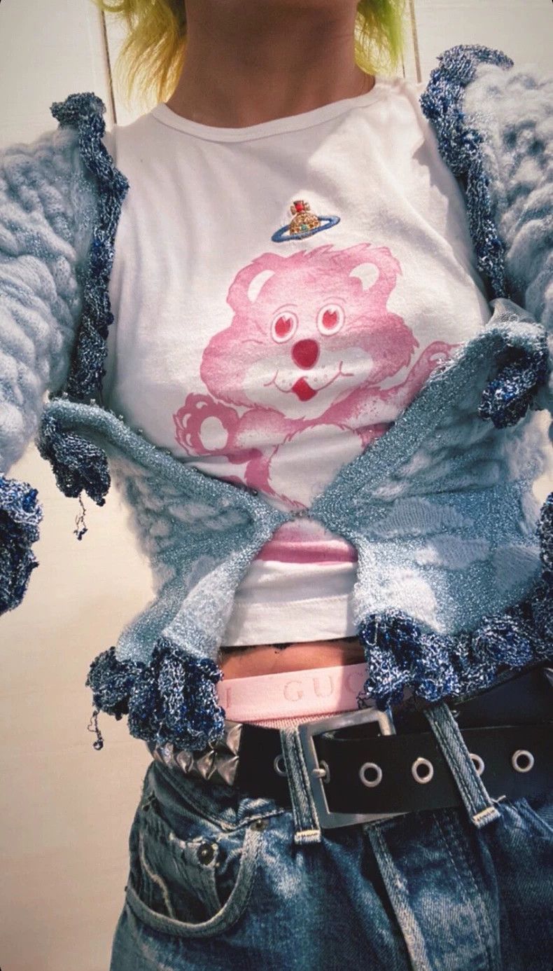 Vivienne Westwood Vivienne Westwood Pink bear antique Saturn embroidered T-s Size XS / US 0-2 / IT 36-38 - 2 Thumbnail