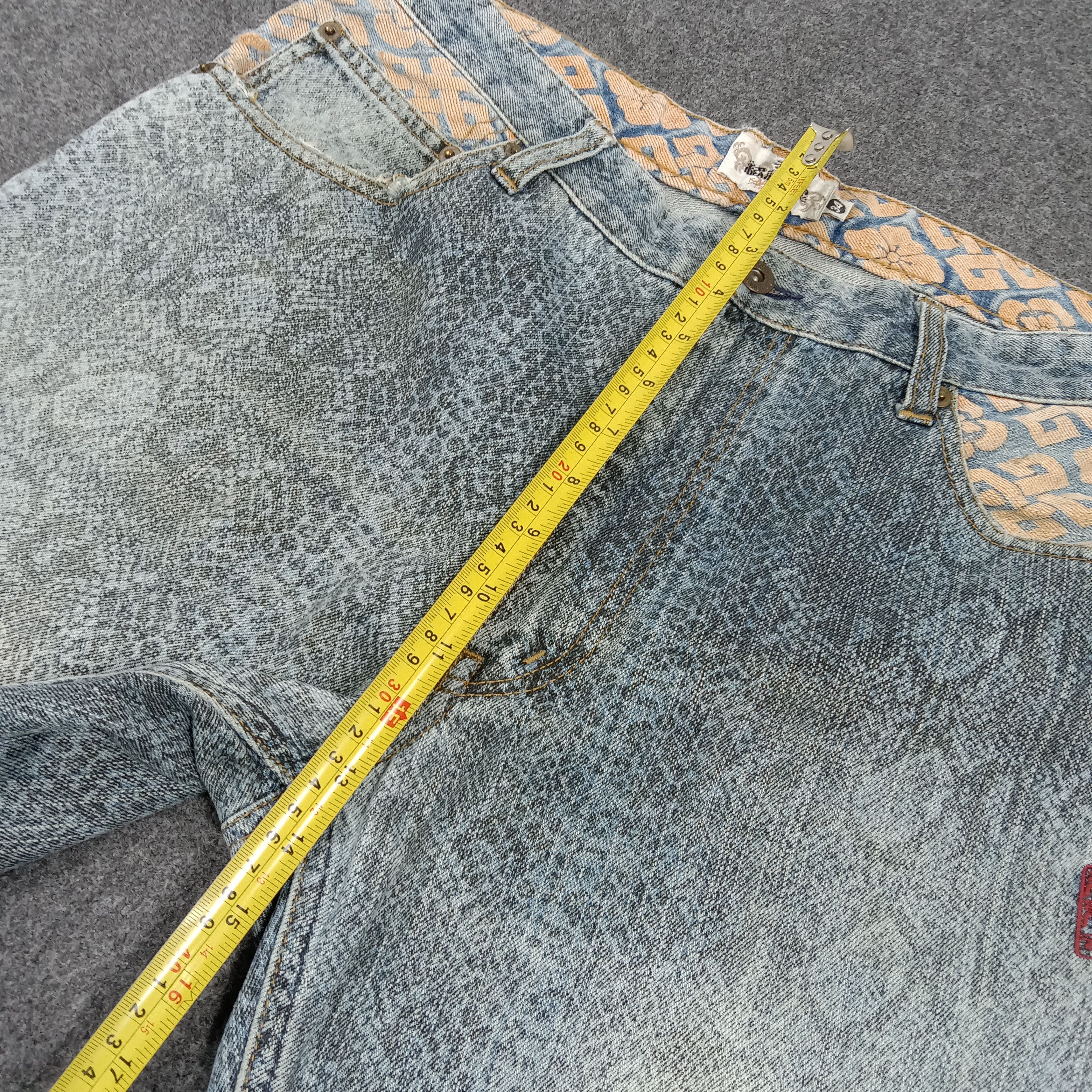 Karakuri Tamashii karakuri Tamashi Japanese Snake Embroidery Denim Jeans E1A35 Size US 34 / EU 50 - 11 Thumbnail