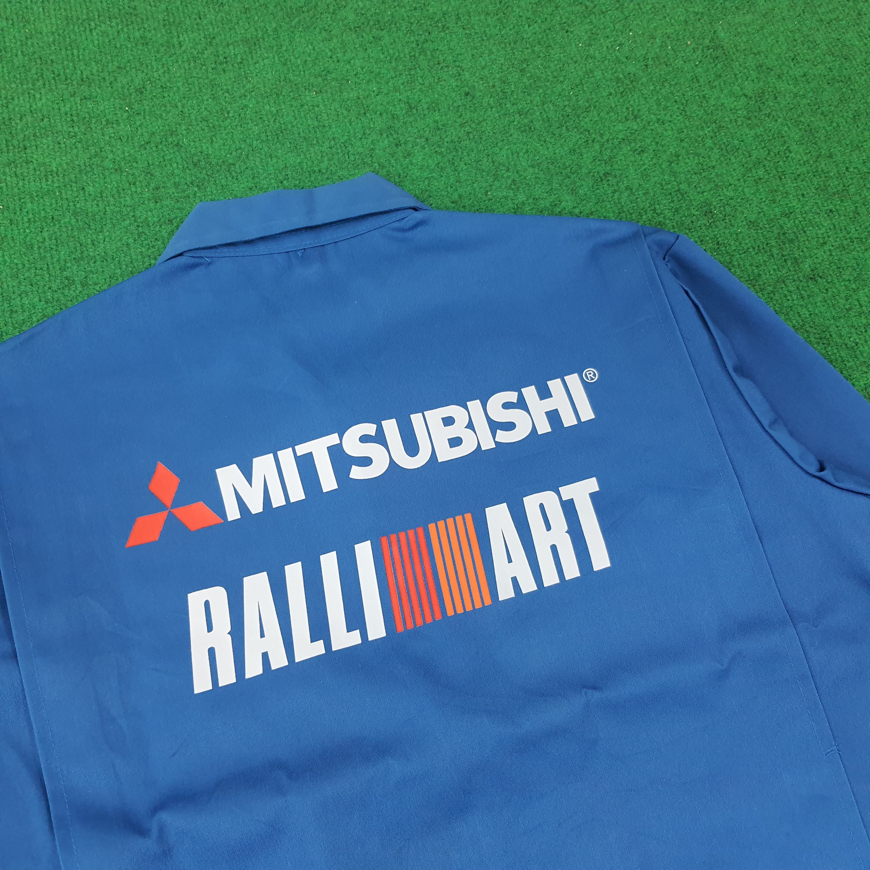 Japanese Brand × Vintage Vintage Mitsubishi RalliArt Japan Motorsports Jacket C220N10 Size US M / EU 48-50 / 2 - 2 Thumbnail