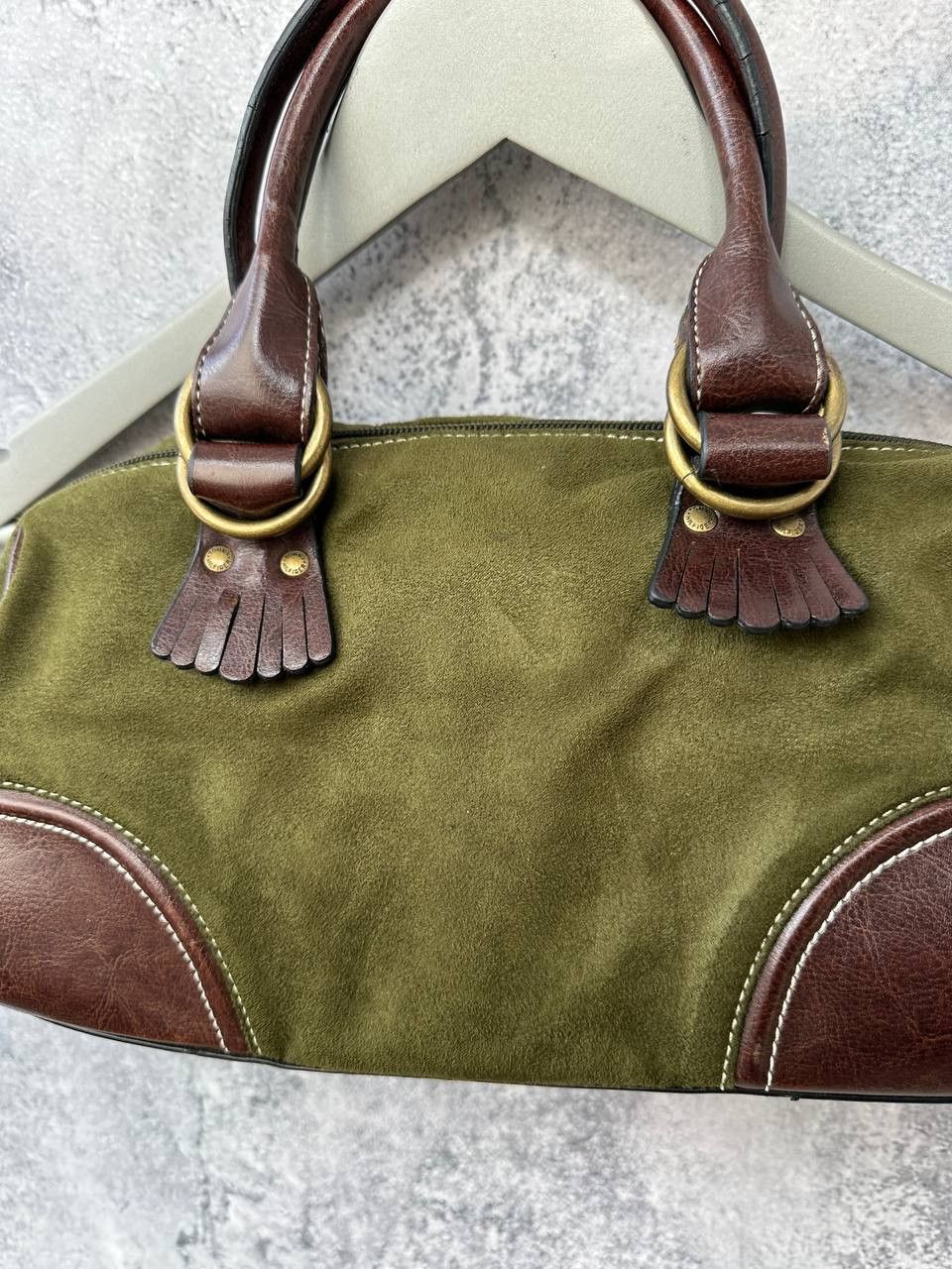Tommy Hilfiger Y2k Tommy Hilfiger Suede Demi East West Mini Baguette Bag Size ONE SIZE - 5 Thumbnail