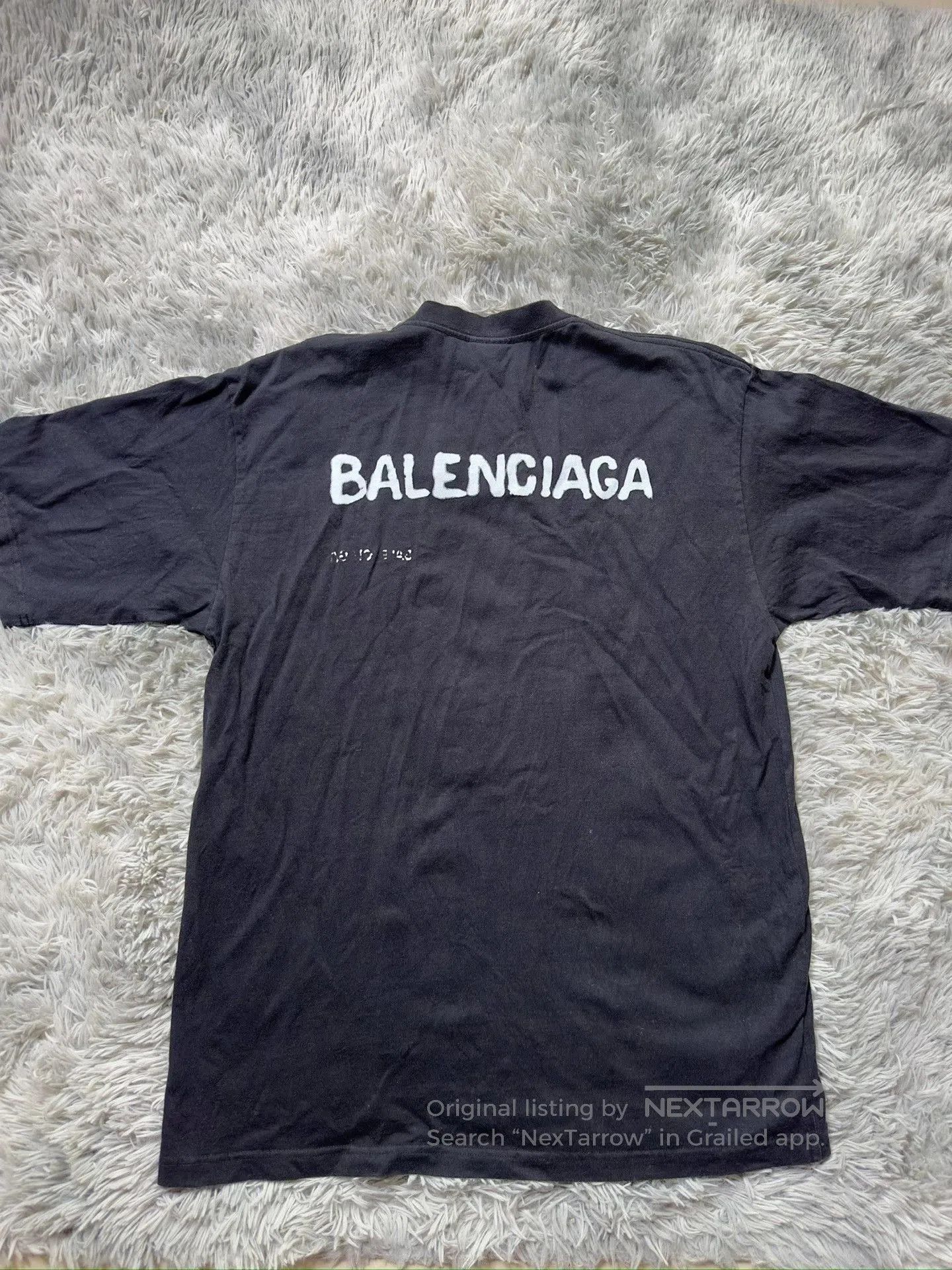 Balenciaga Balenciaga 23SS Graffiti Logo Distressed T. Size US XS / EU 42 / 0 - 2 Thumbnail