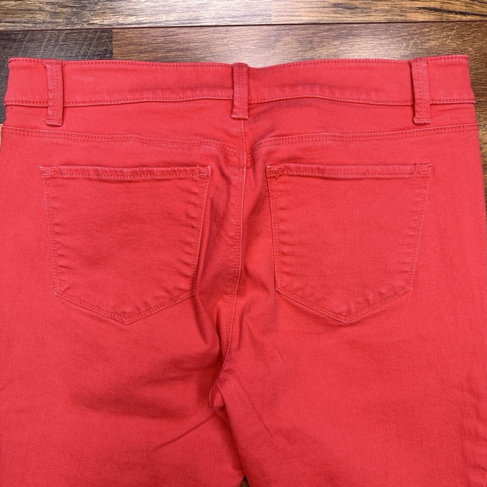 Ann Taylor Ann Taylor Jeans Ankle Womens 8 Pink Mid Rise Stretch Slim 5-Pocket Denim City Modern Fit Size 30" / US 8 / IT 44 - 6 Thumbnail