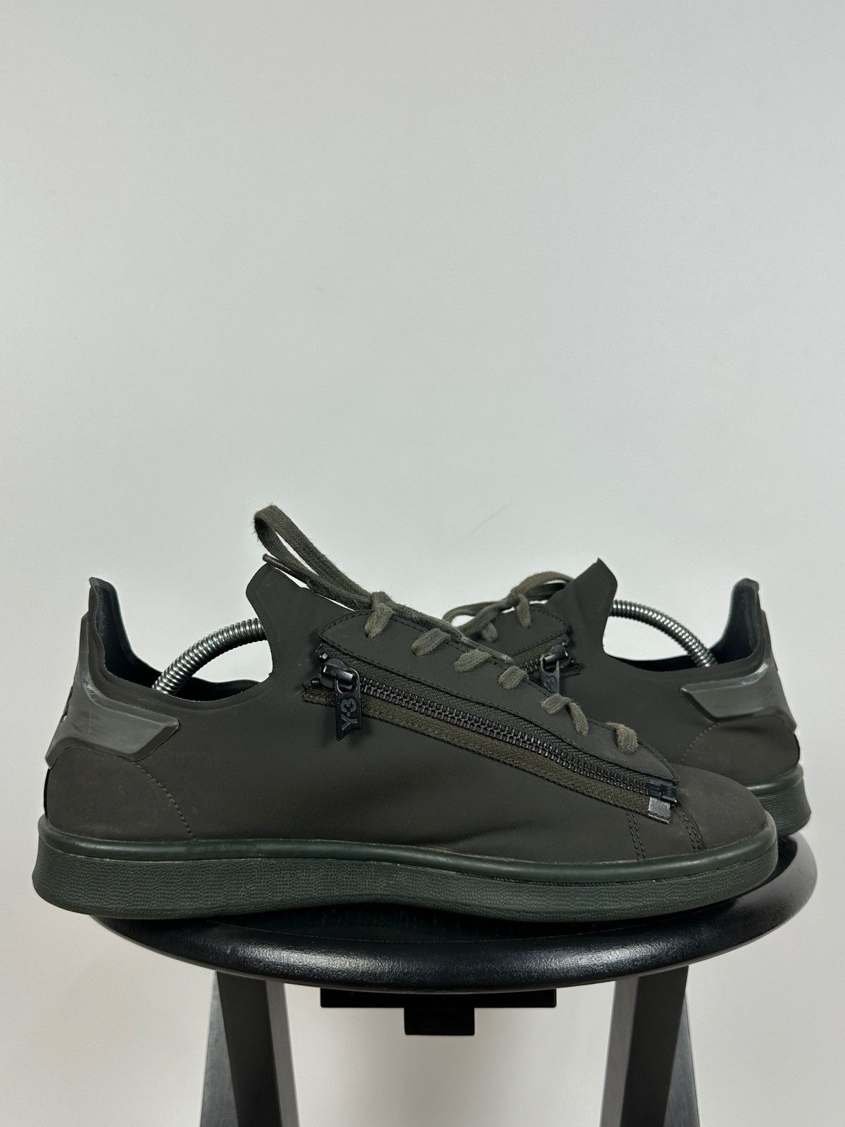 Adidas Adidas Y-3 Stan Smith Zip Khaki Low Top Sneakers Size US 8.5 / EU 41-42 - 9 Thumbnail