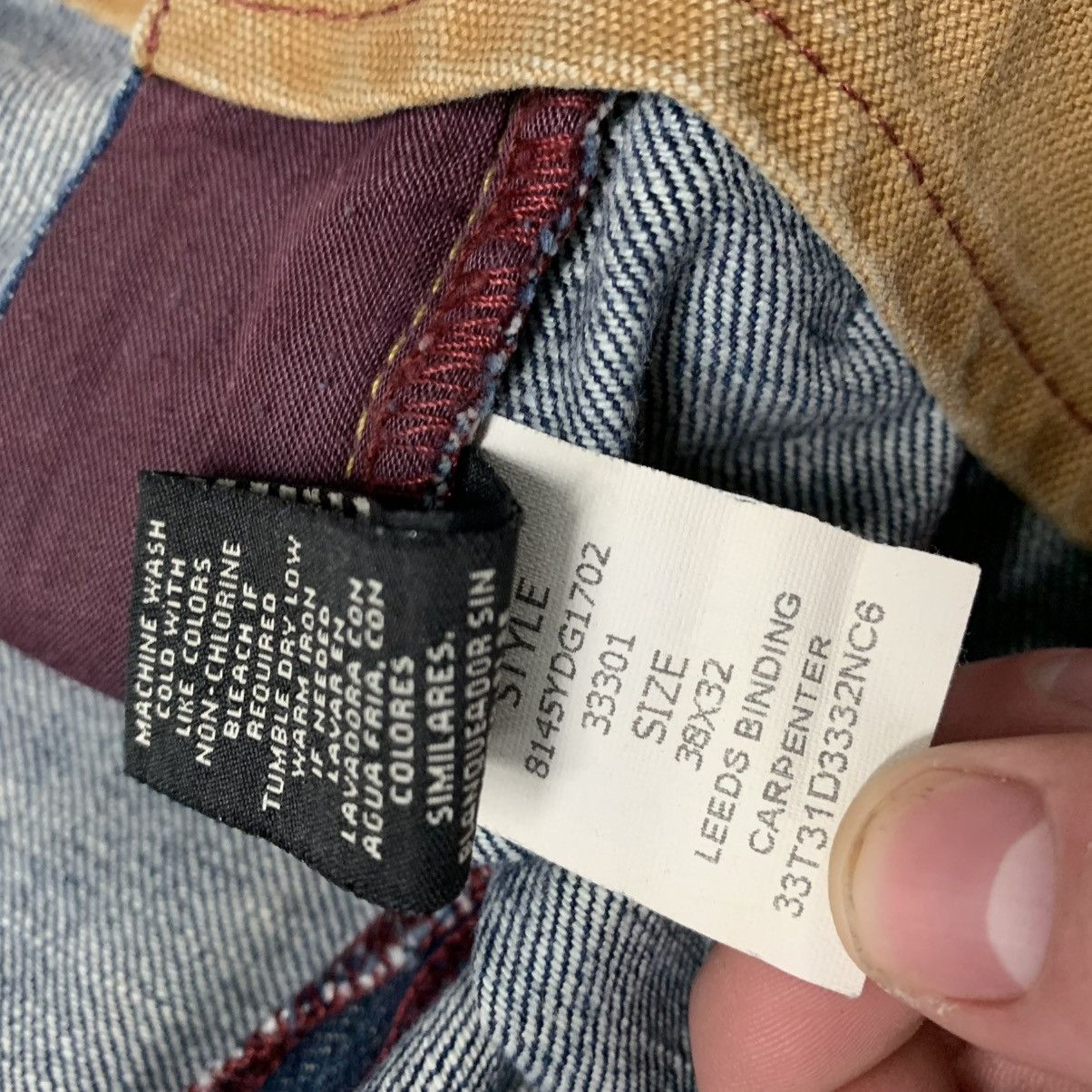 Polo Ralph Lauren PJC Carpenter Jeans - 34x30.5 (Measured) Size US 34 / EU 50 - 7 Thumbnail