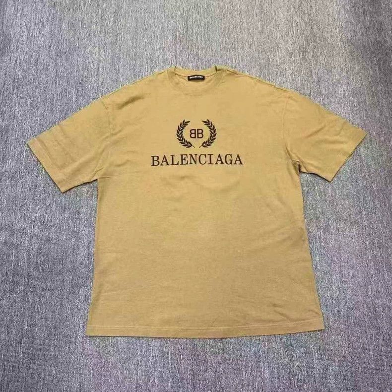 Balenciaga Balenciaga Khaki double B wheat pattern short sleeve Size US XS / EU 42 / 0 - 1 Thumbnail