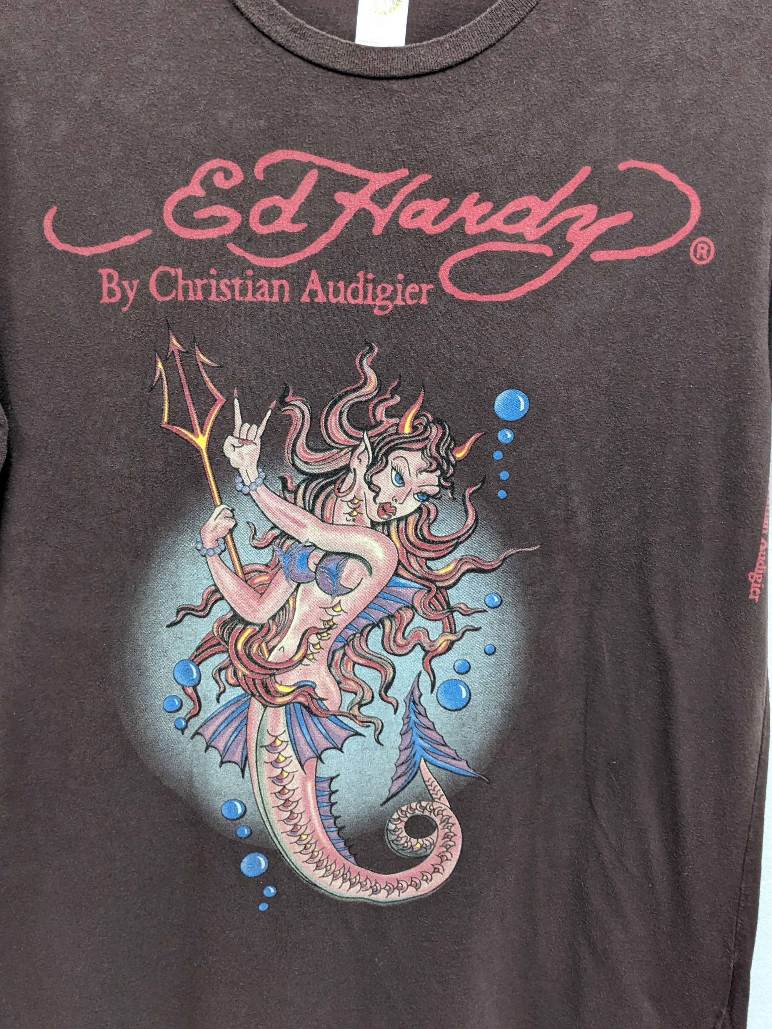 Christian Audigier ED HARDY CHRISTIAN AUDIGIER DESIGN TSHIRT Size US L / EU 52-54 / 3 - 3 Thumbnail