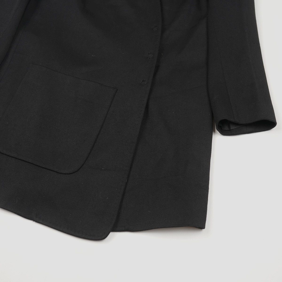 Ann Demeulemeester Ann Demeulemeester Wool Black Coat Jacket Kimono Vintage Size S / US 4 / IT 40 - 4 Thumbnail