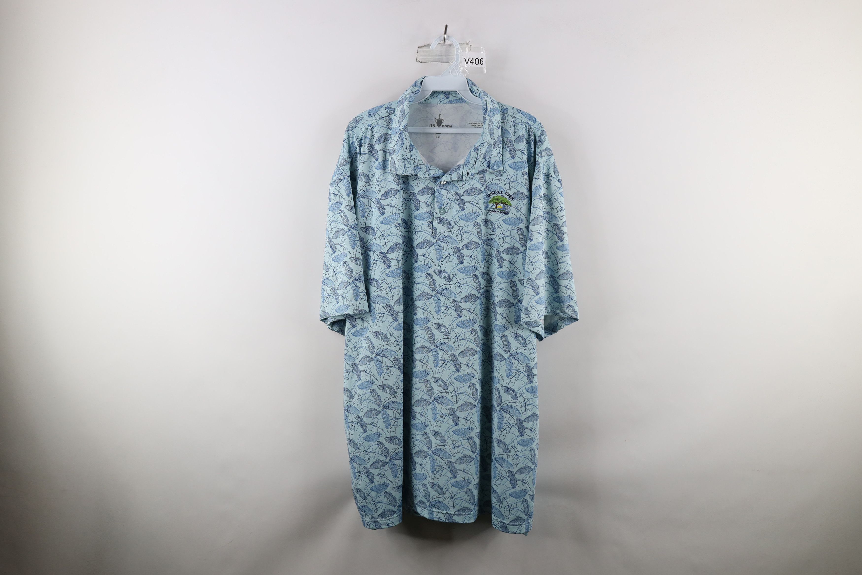Vintage US Open US Open Torrey Pines Palm Tree Leaves Golf Polo Size US XXL / EU 58 / 5 - 1 Thumbnail