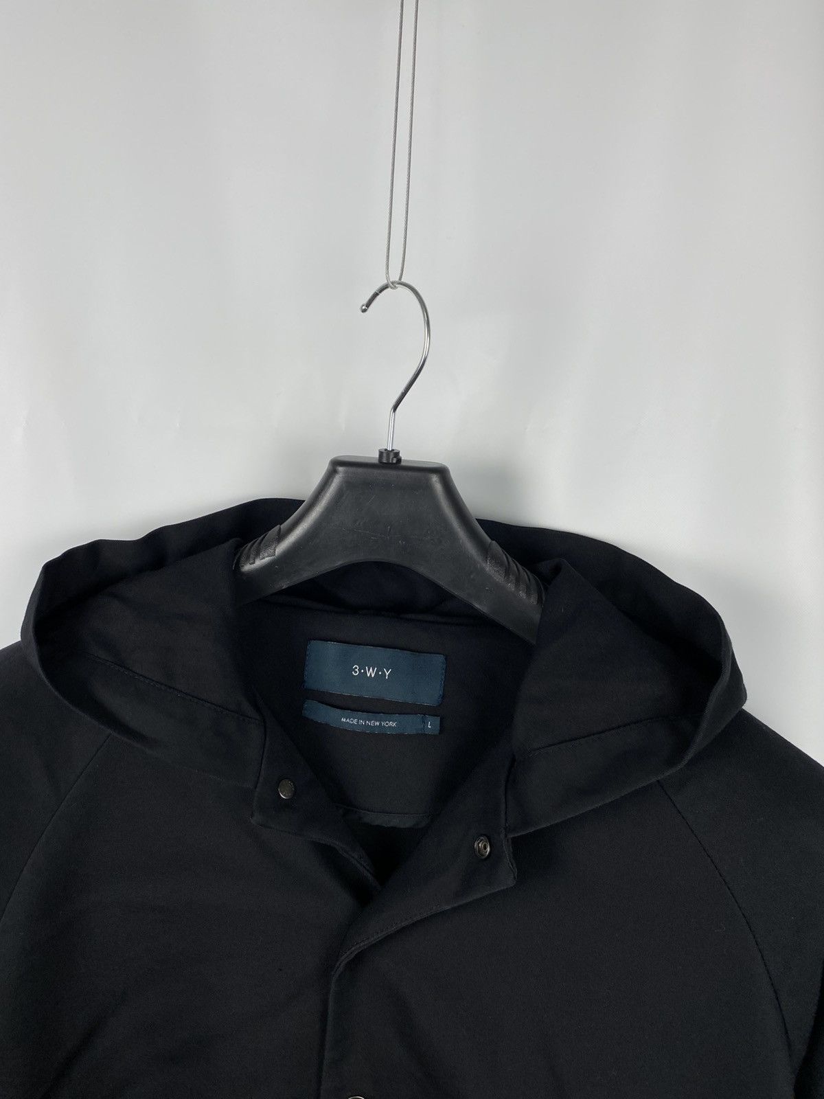 Other 3-W-Y New York Men Bomber Jacket Hooded Button Up size L Size US L / EU 52-54 / 3 - 3 Thumbnail