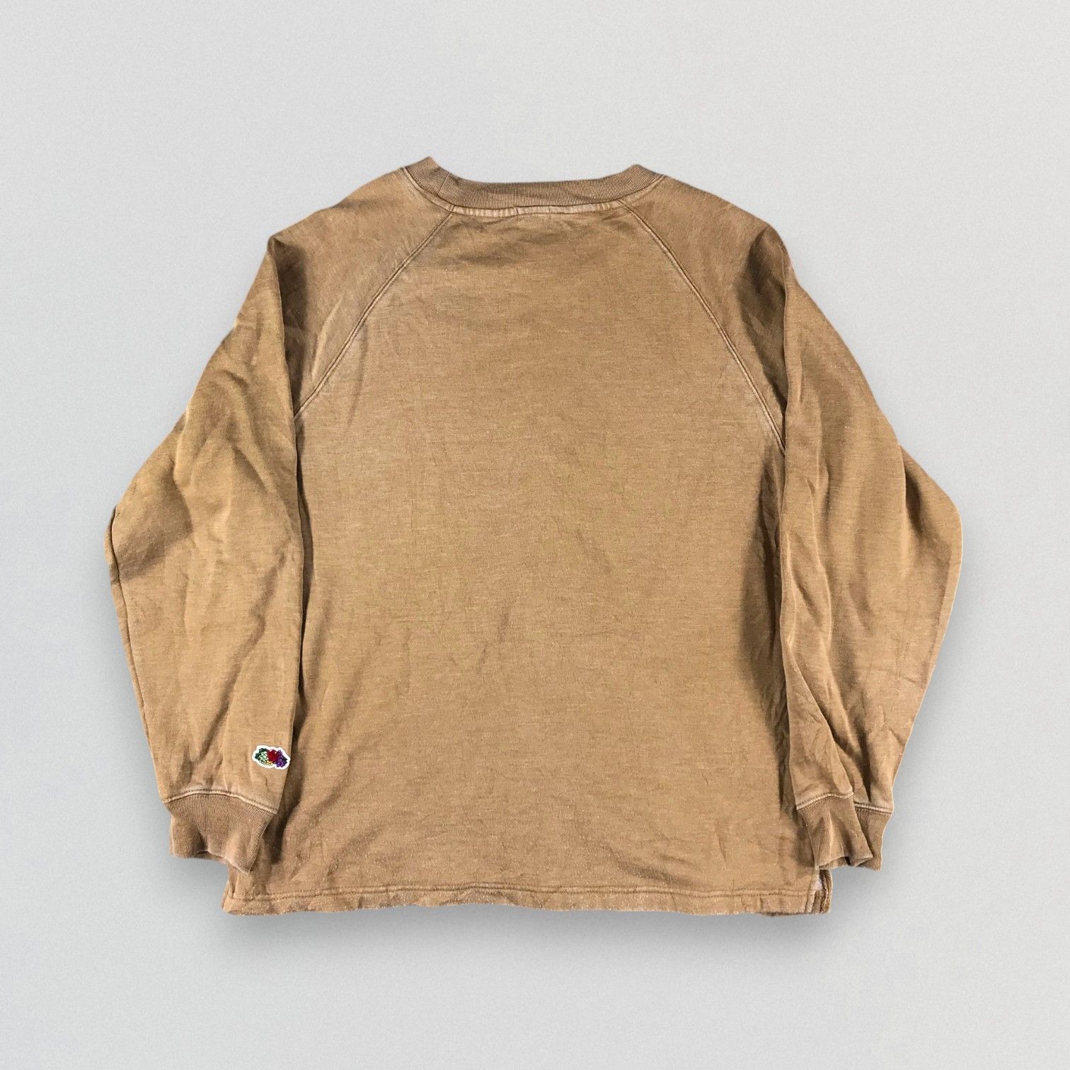 Fruit Of The Loom Vintage Fruit Of The Loom Faded Brown Sweatshirt F166 Size US L / EU 52-54 / 3 - 2 Thumbnail