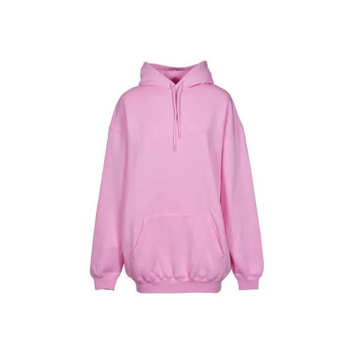 Balenciaga Balenciaga Oversized Logo Hooded Sweatshirt Pink 0079-2507 Size XS / US 0-2 / IT 36-38 - 1 Thumbnail