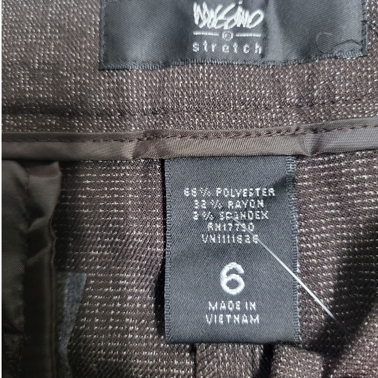 Mossimo Mossimo Modern Fit Stretch Straight Leg Pants - Brown-Size 6 Size 28" / US 6 / IT 42 - 5 Thumbnail