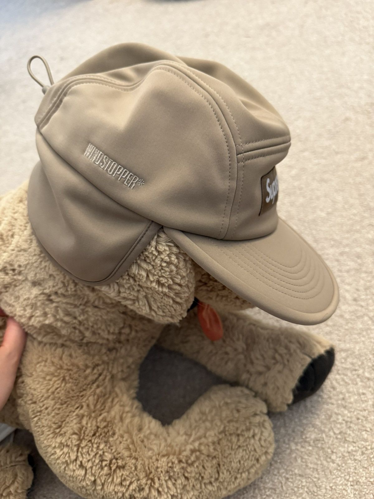 Supreme WINDSTOPPER Earflap Camp Cap (Taupe)