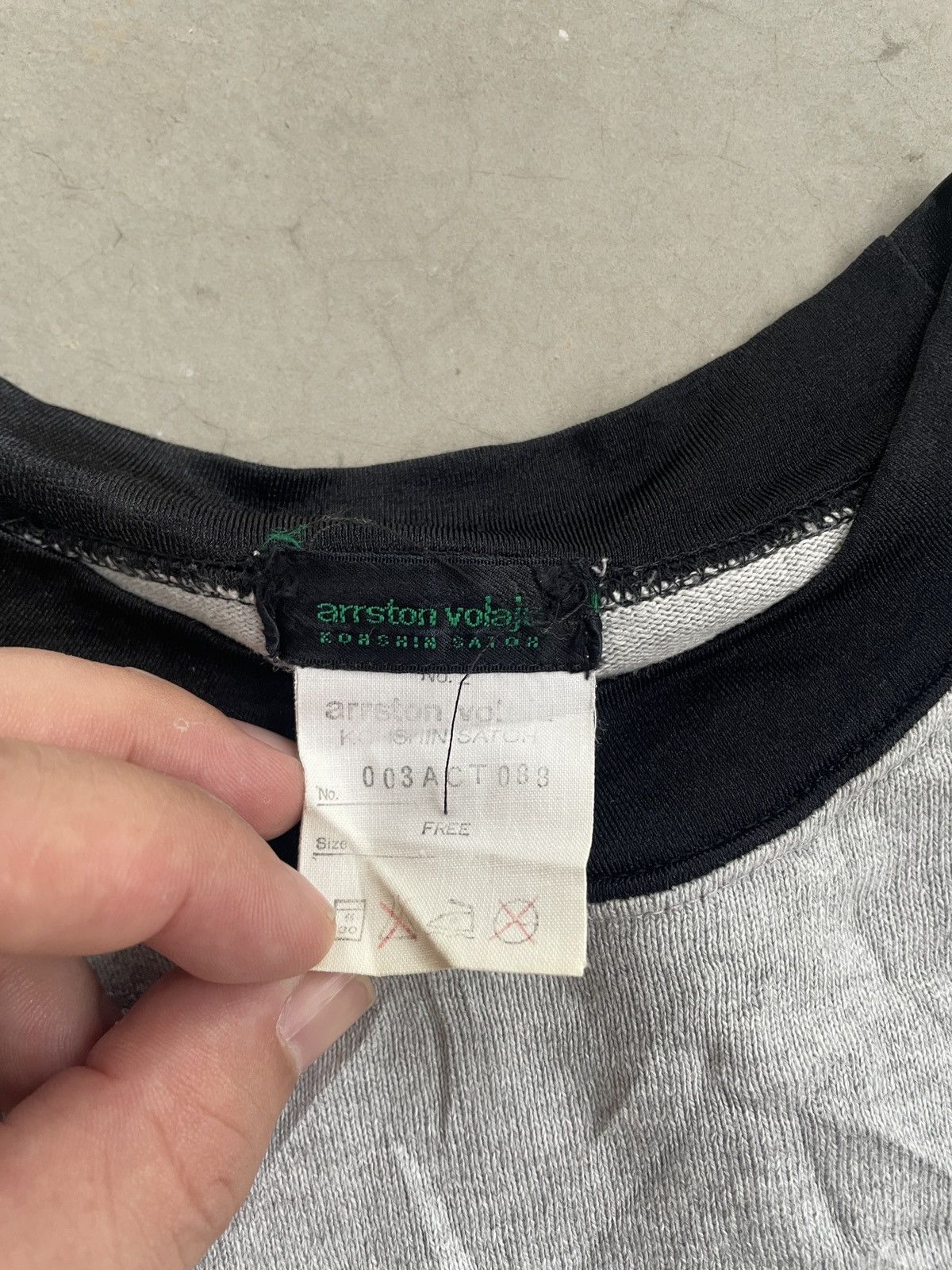 Japanese Brand ARRSTON VOLAJU KOHSHIN SATOH LONG SLEEVE SPELLOUT TEE Size US L / EU 52-54 / 3 - 3 Thumbnail