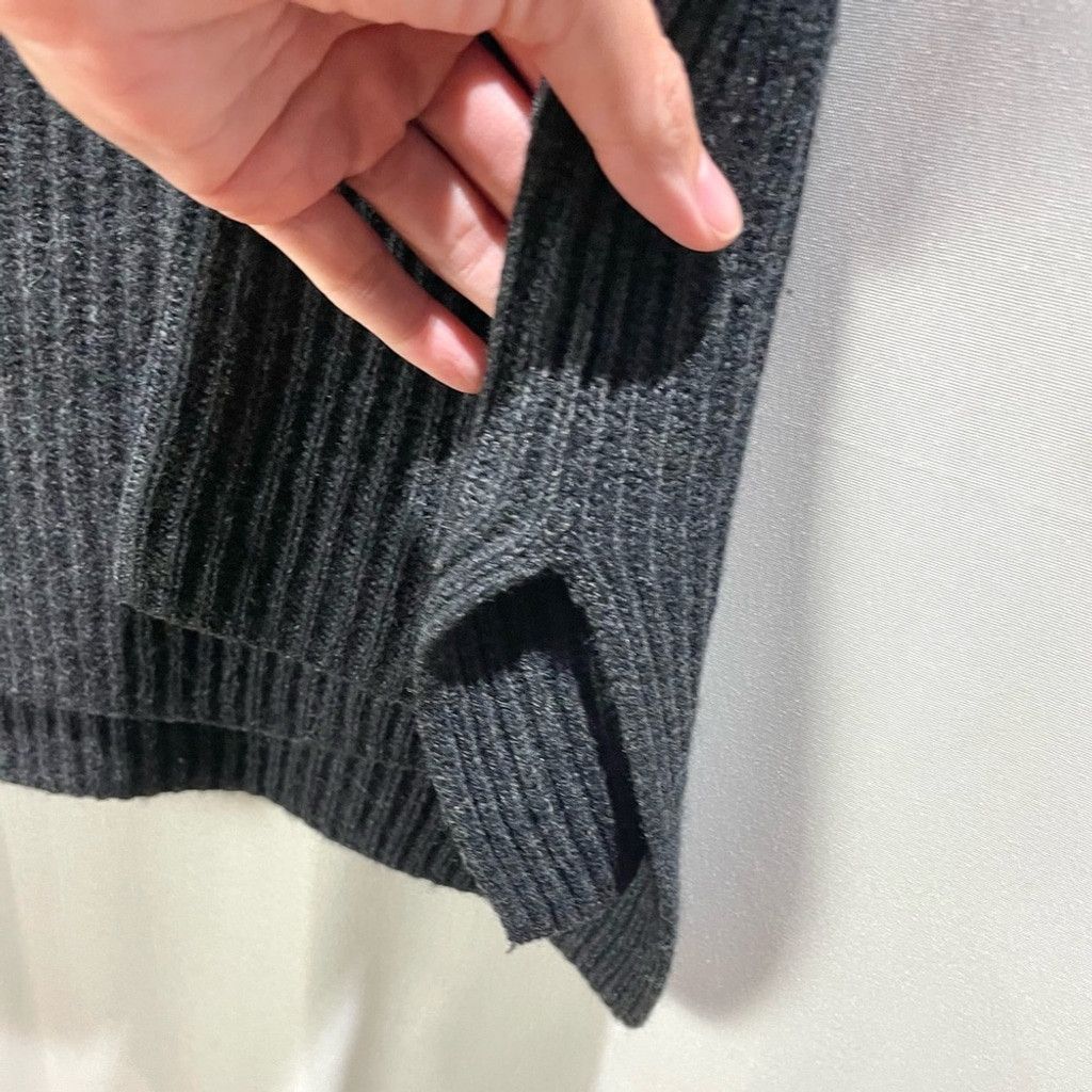 Aritzia Babaton Grey Ribbed Cashmere Merino Turtleneck Sweater XXS Size XXS / US 00 / IT 34 - 6 Thumbnail