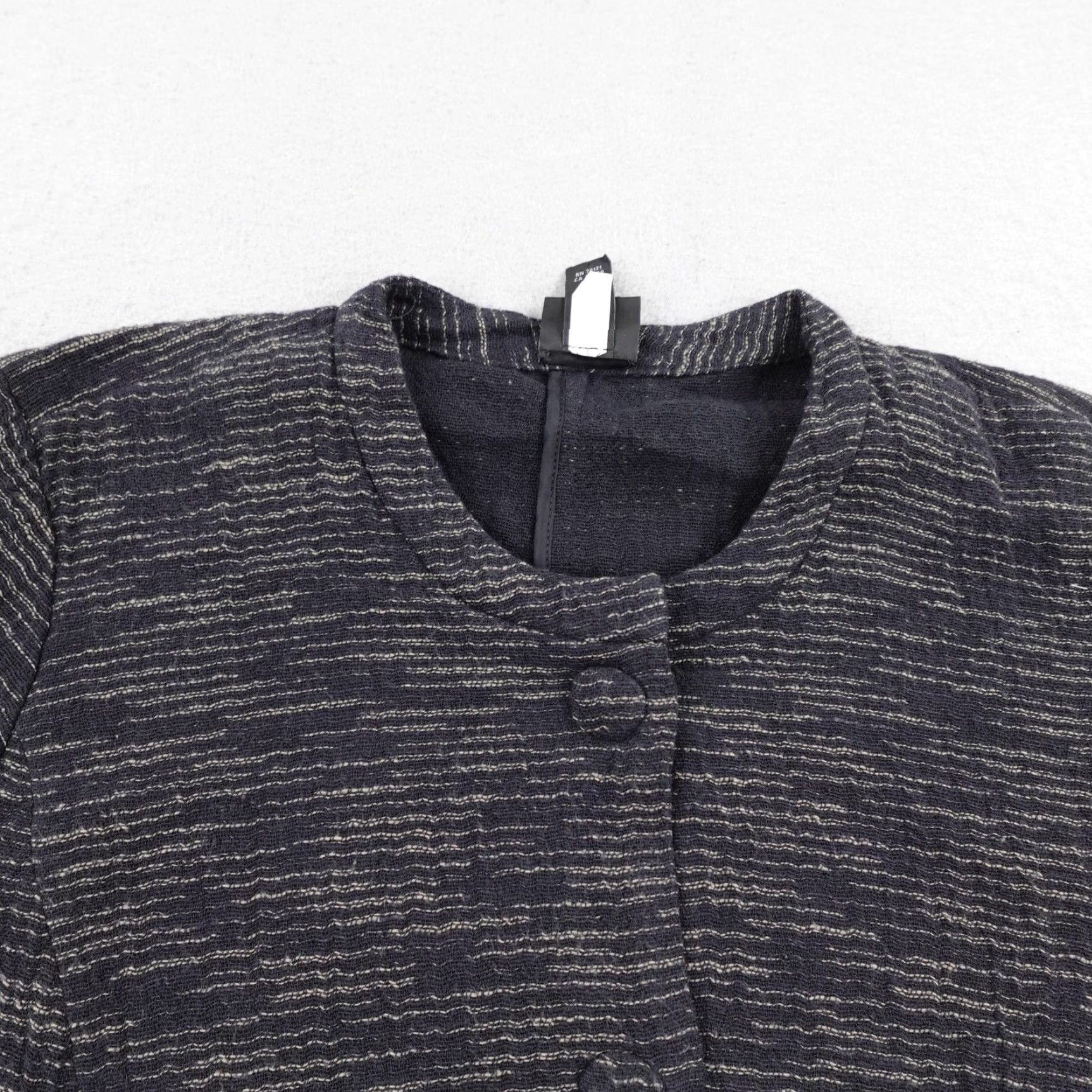 Eileen Fisher Eileen Fisher Jacket Womens Petite Medium Gray Heather Knit Coat Blazer Snap Up... Size M / US 6-8 / IT 42-44 - 2 Thumbnail