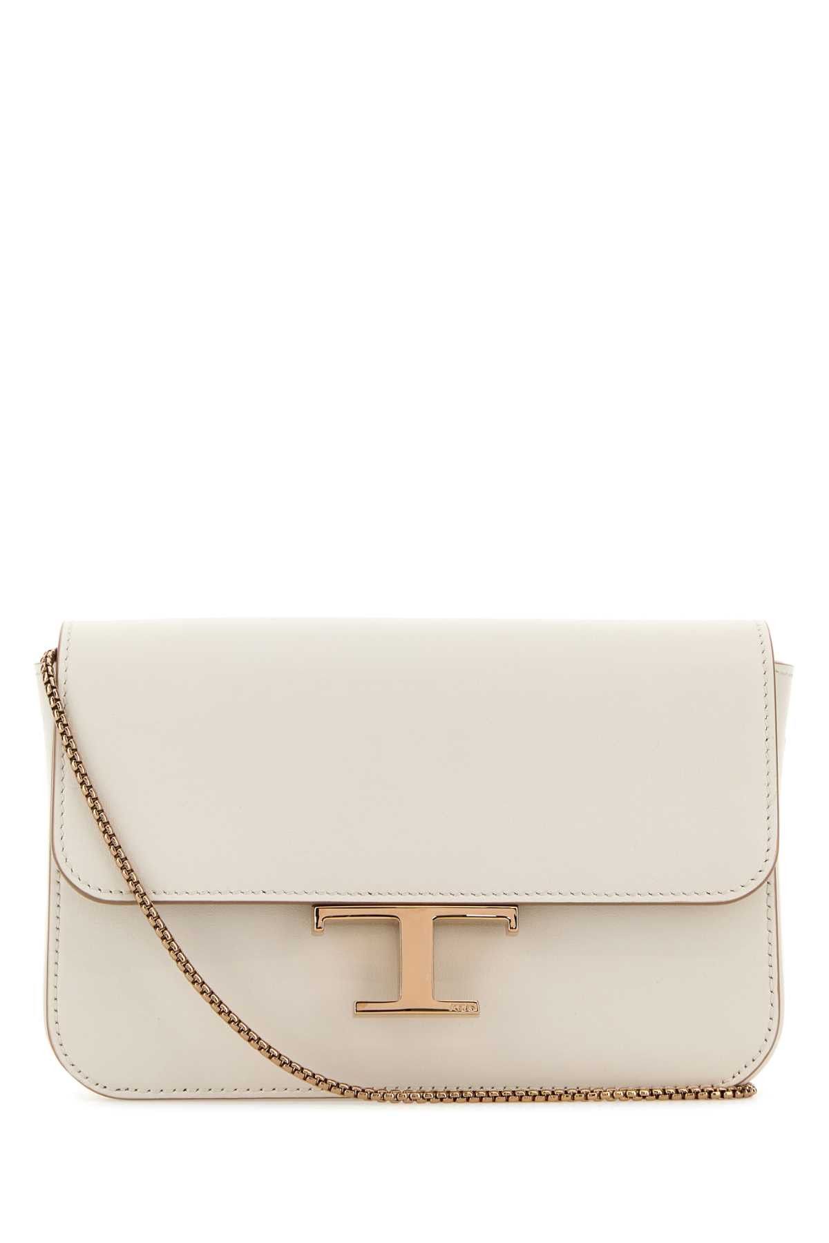 Tod's Ivory Leather Micro Crossbody Bag Size ONE SIZE - 1 Thumbnail