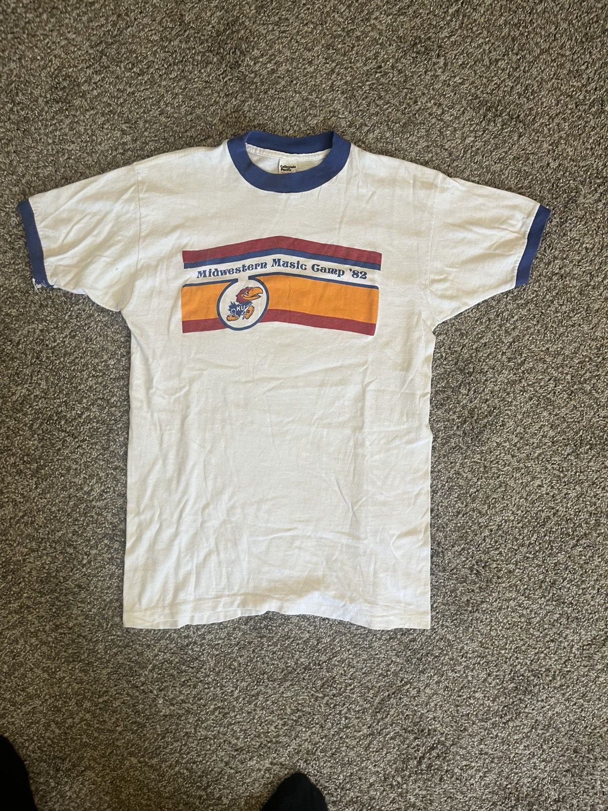 Vintage Vintage Ringer KU tee Size US S / EU 44-46 / 1 - 1 Thumbnail