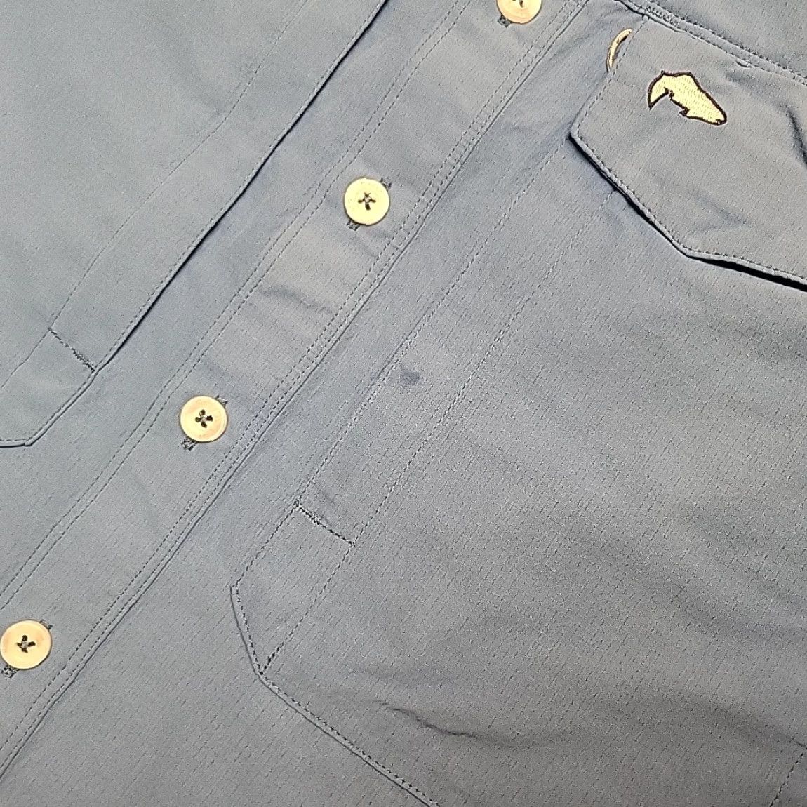Vintage VINTAGE Simms Shirt Men Small Blue Vented Long Sleeve Fishing Performance Zip Pocket Size US S / EU 44-46 / 1 - 4 Thumbnail