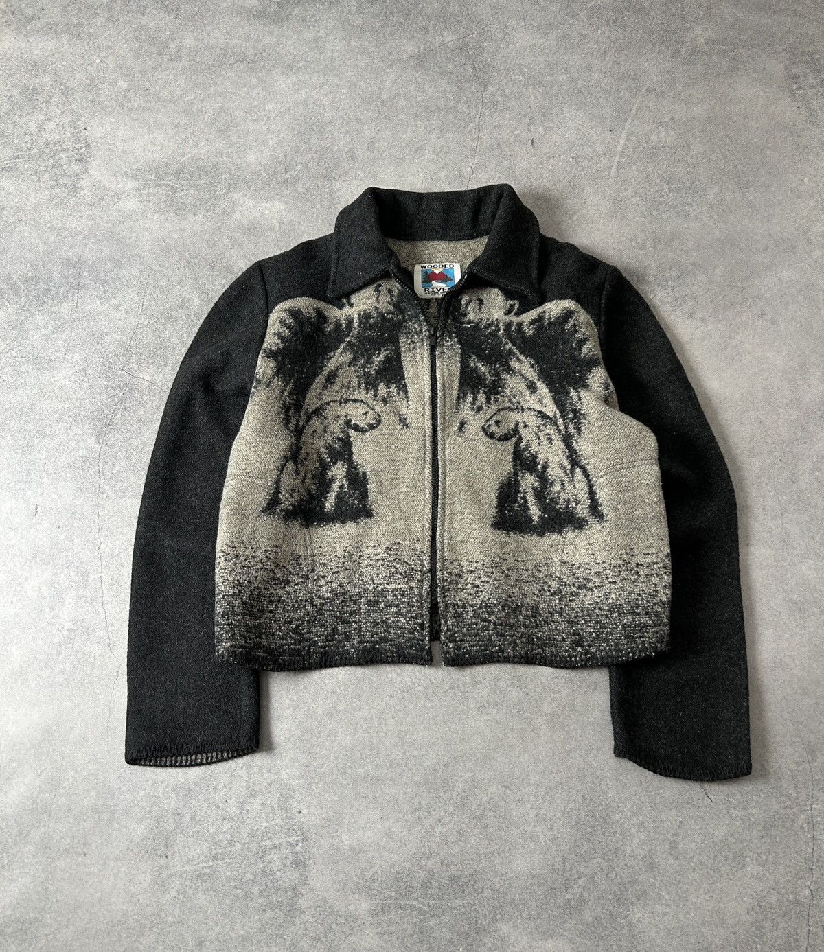 Pendleton Vintage Wooded River Alaska Bear zip-jacket 90s Size US M / EU 48-50 / 2 - 1 Thumbnail