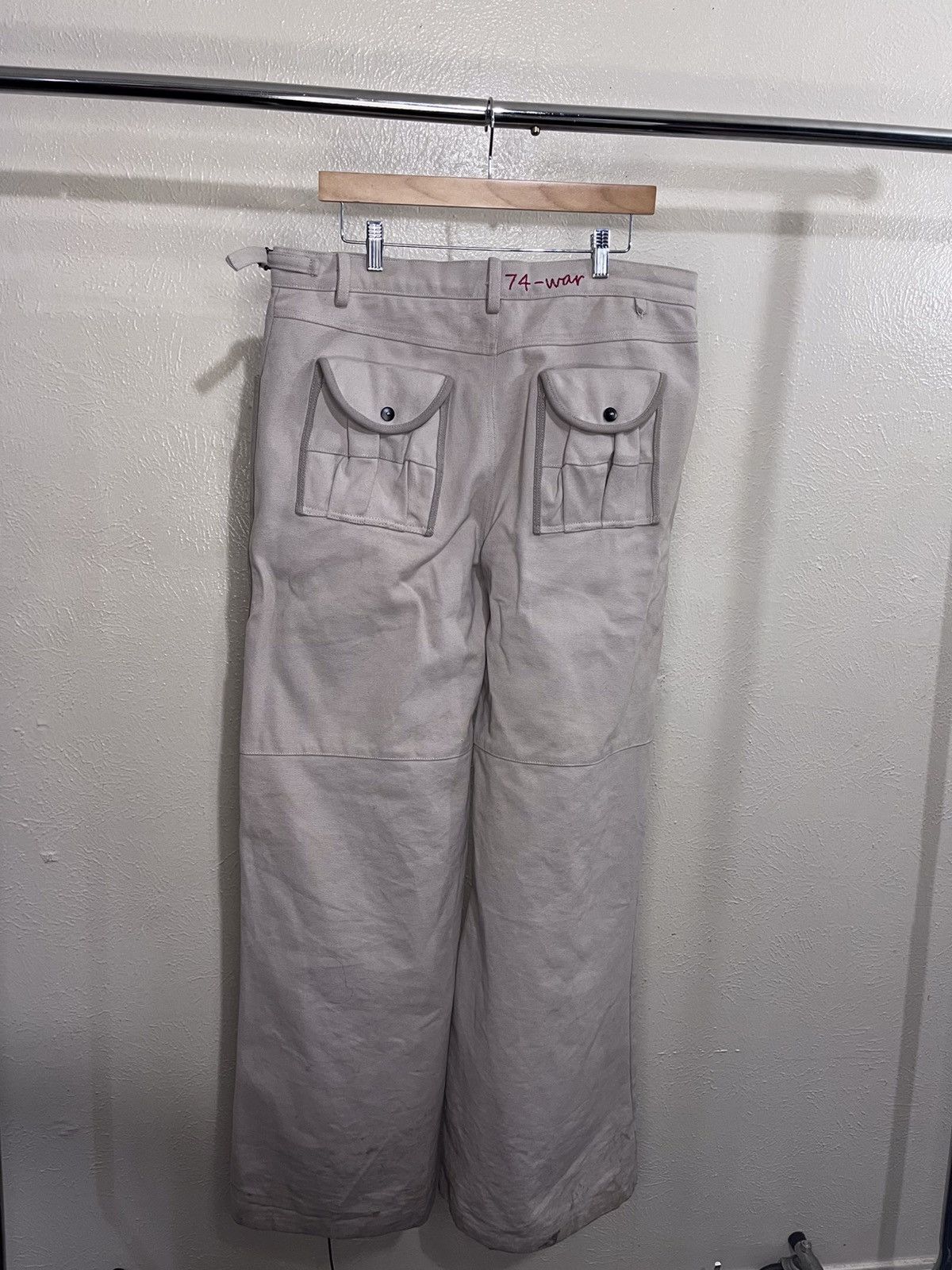 Vintage 74 is War Uniform Khaki Cargo Size US 34 / EU 50 - 4 Thumbnail