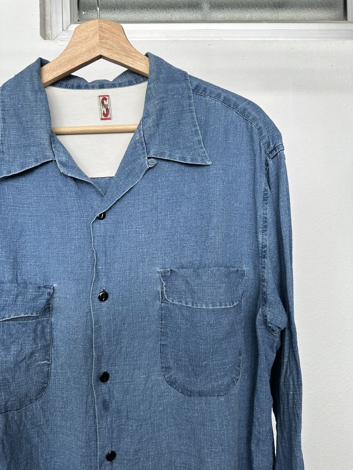 General Research 90's SYNAP Japan linen dyed shirt Size US L / EU 52-54 / 3 - 8 Thumbnail
