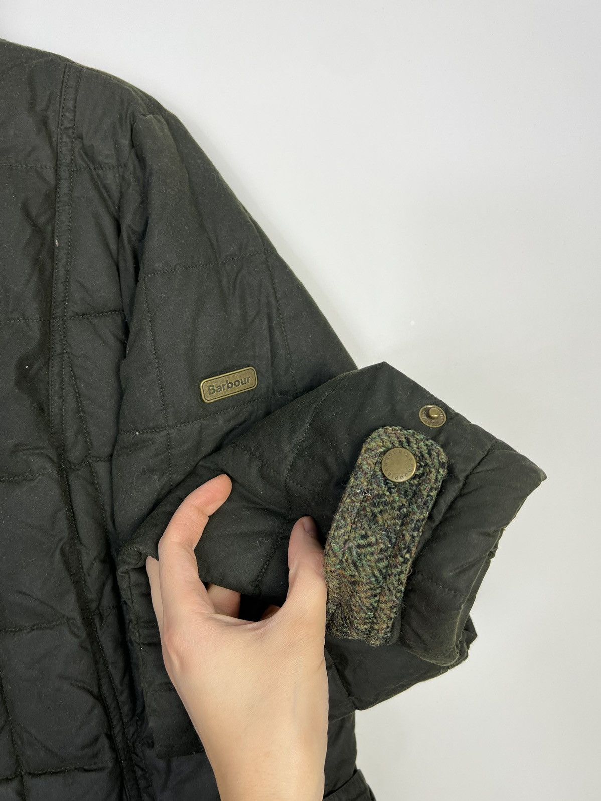 Barbour Barbour Waxed Fiber Down Jacket with Quilted Wool Details Size XXL / US 16-18 / IT 52-54 - 4 Thumbnail