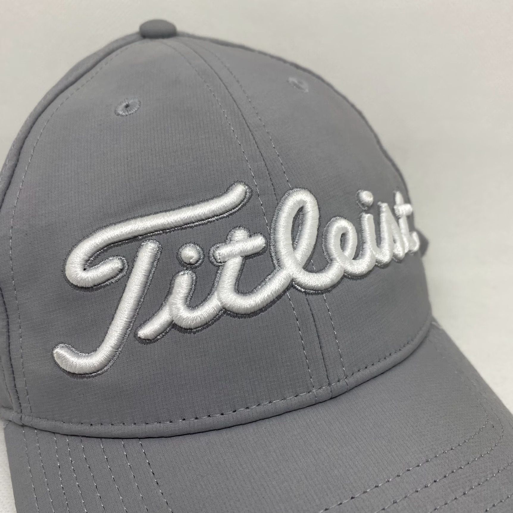 Titleist Titleist Golf Hat Cap Unisex Strapback ‘BBSI’ Adjustable Strap White Script Gray Cap Baseball Adjustable Unisex Adults Men Women Mens Womens Size ONE SIZE - 2 Thumbnail