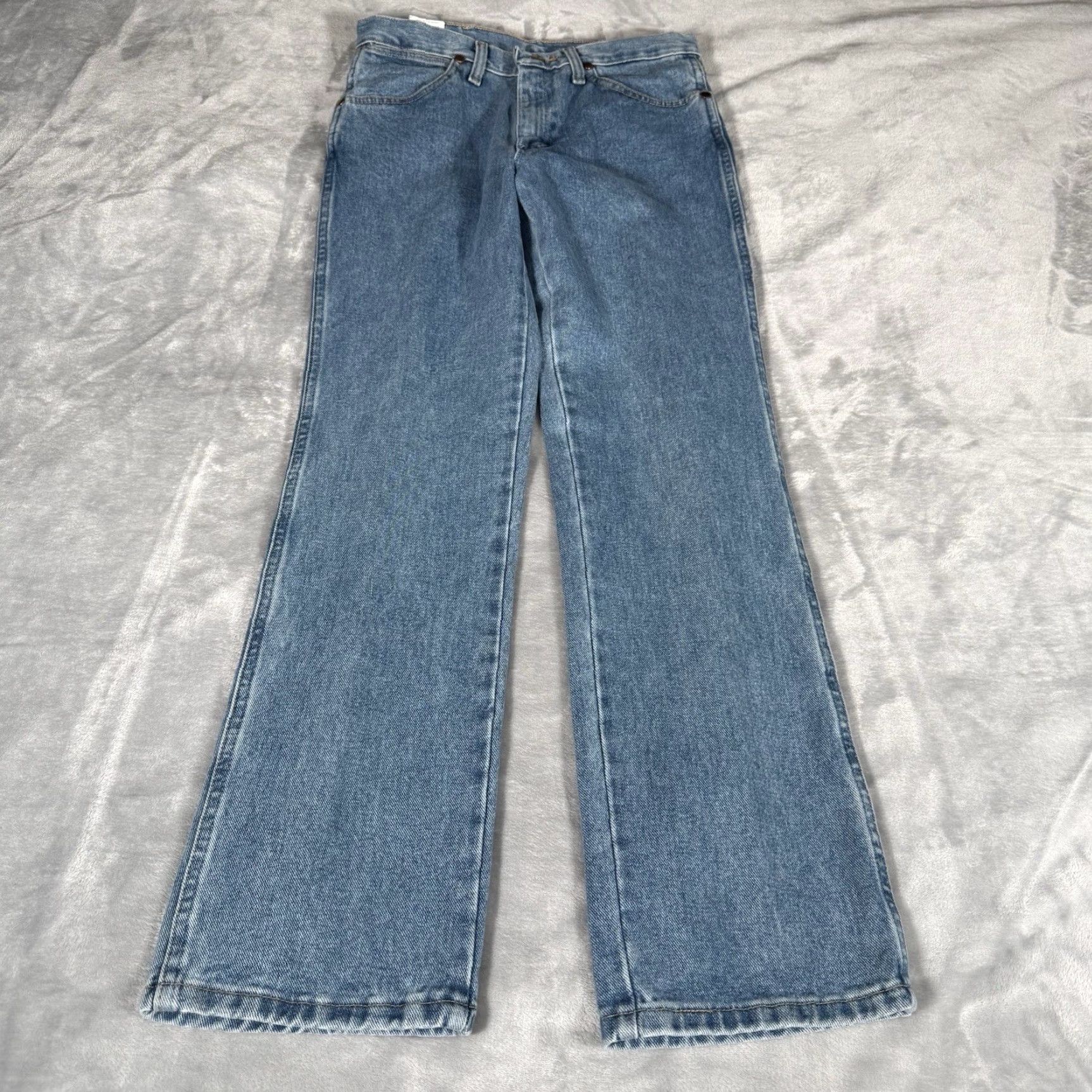 Wrangler Wrangler Cowboy Cut Slim Jeans Mens 28x30 Light Wash A102 NEW Size US 28 / EU 44 - 6 Thumbnail