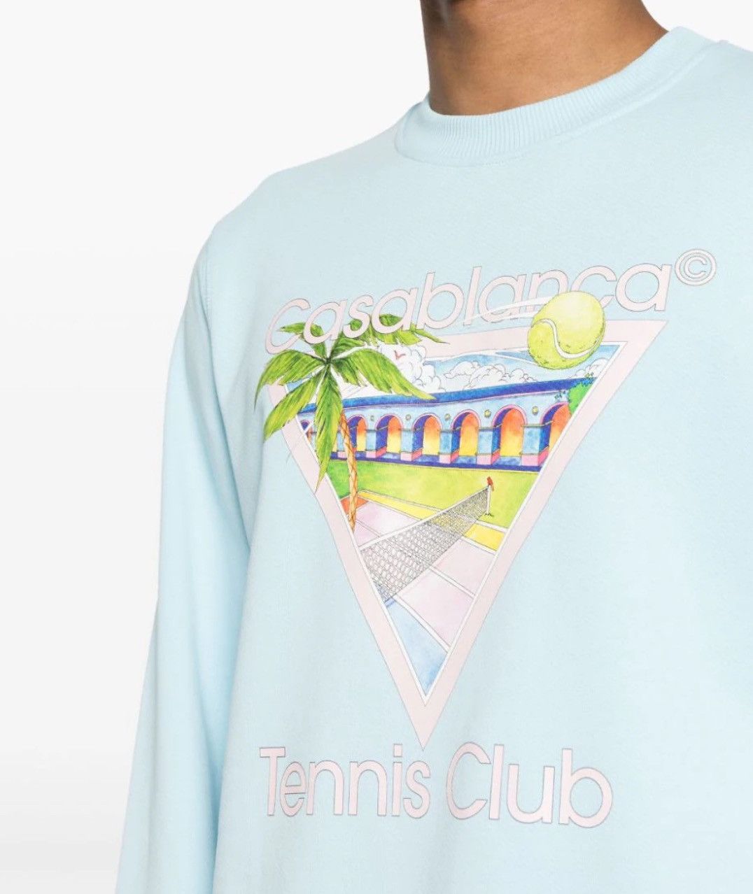 Casablanca Casablanca Tennis Club Icon Sweatshirt Light Blue Size L Size US L / EU 52-54 / 3 - 2 Thumbnail