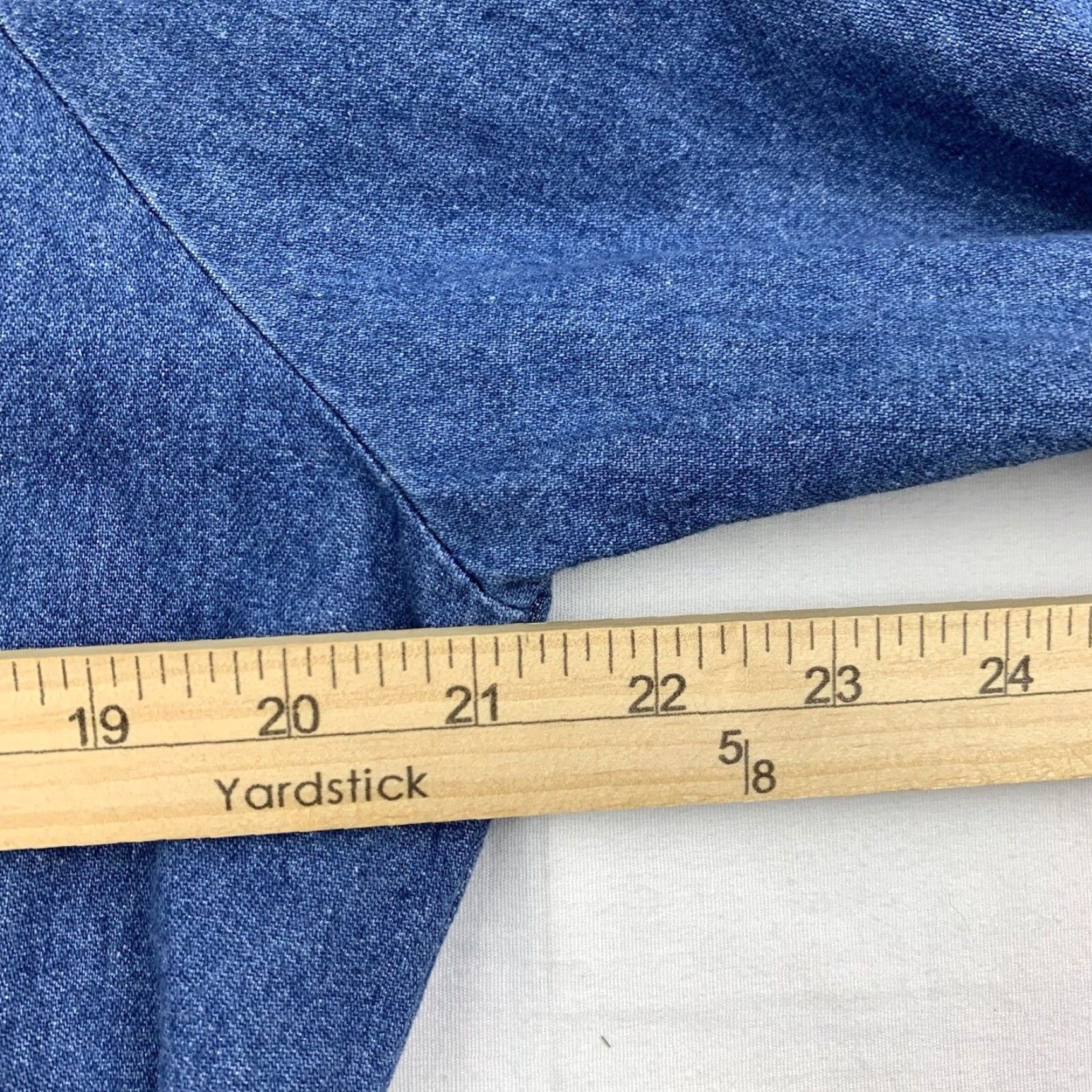 Vintage VINTAGE Crossroads Denim Jacket Medium Blue Full Zip Womens 90s Size M / US 6-8 / IT 42-44 - 7 Thumbnail