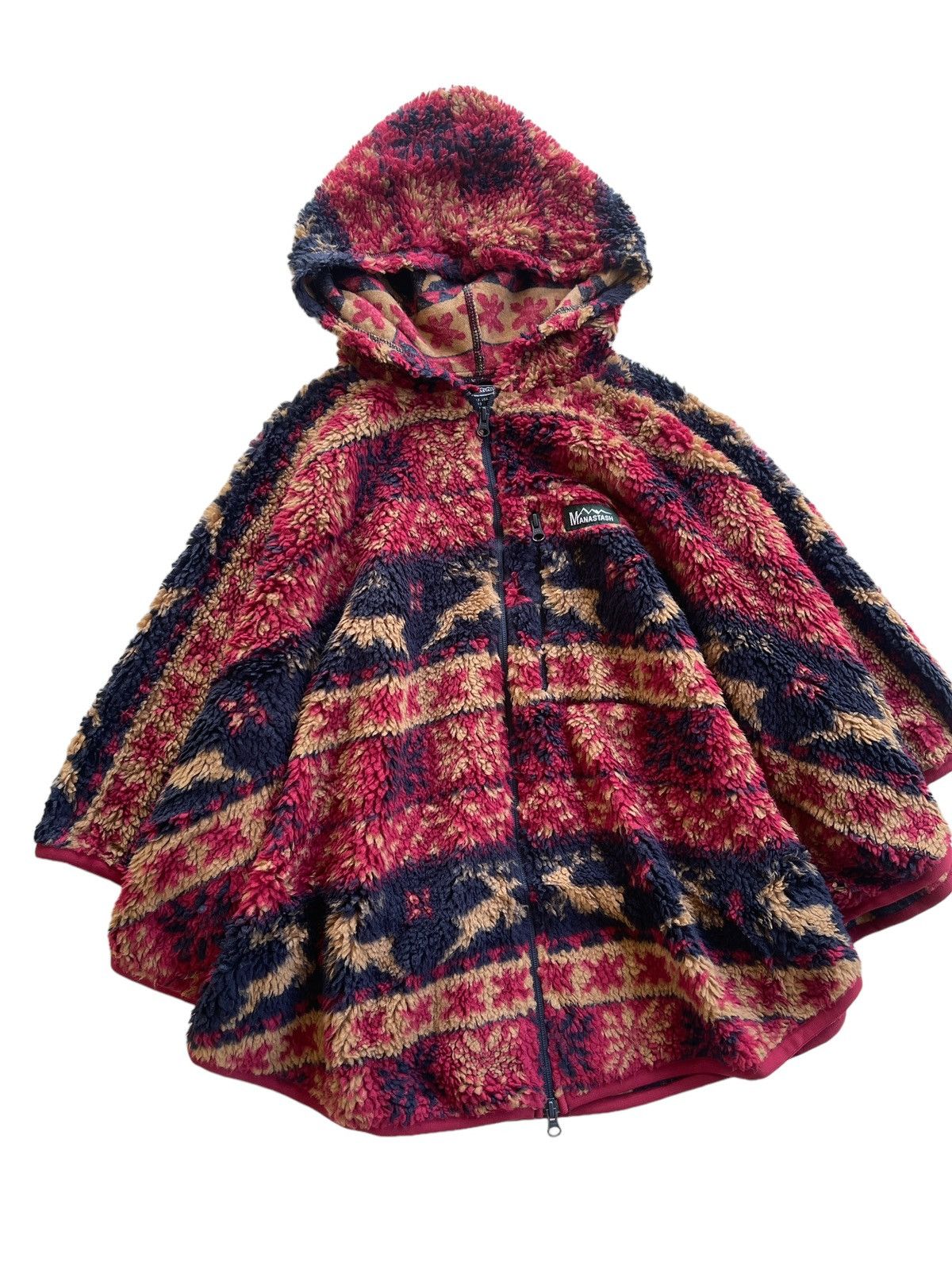Manastash Manastash Nordic Printed Zipper Poncho Size S / US 4 / IT 40 - 2 Thumbnail