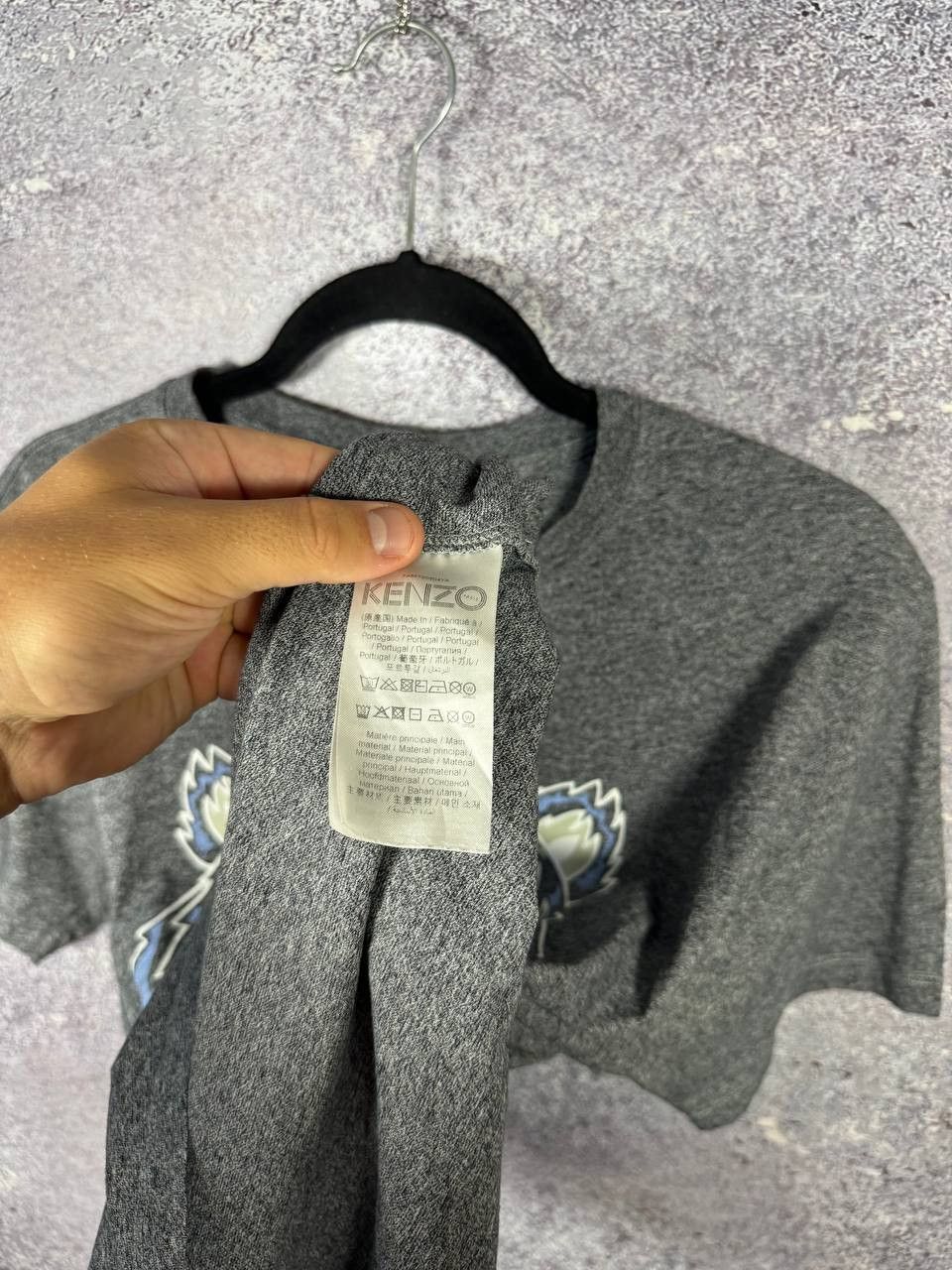 Kenzo Kenzo Paris Grey Crew Neck Tiger Logo Graphic Print Tee Size US S / EU 44-46 / 1 - 7 Thumbnail