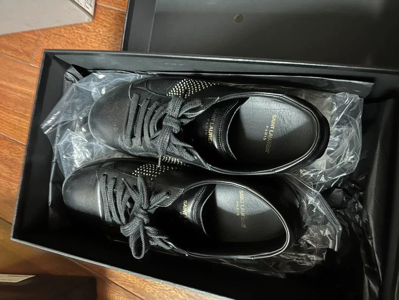 Saint Laurent Paris Saint Laurent Paris 13aw2013 First Year Rivet Sneakers Size US 6 / EU 39 - 1 Thumbnail