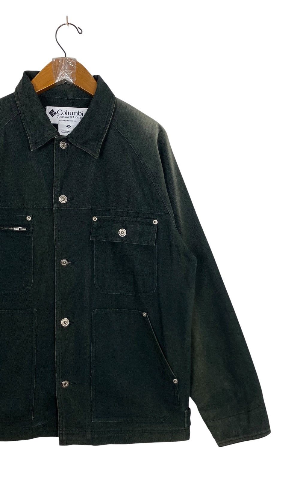 Columbia Rare‼️ Vintage Sunfaded Columbia Sportwear Chore Jacket Size US M / EU 48-50 / 2 - 3 Thumbnail