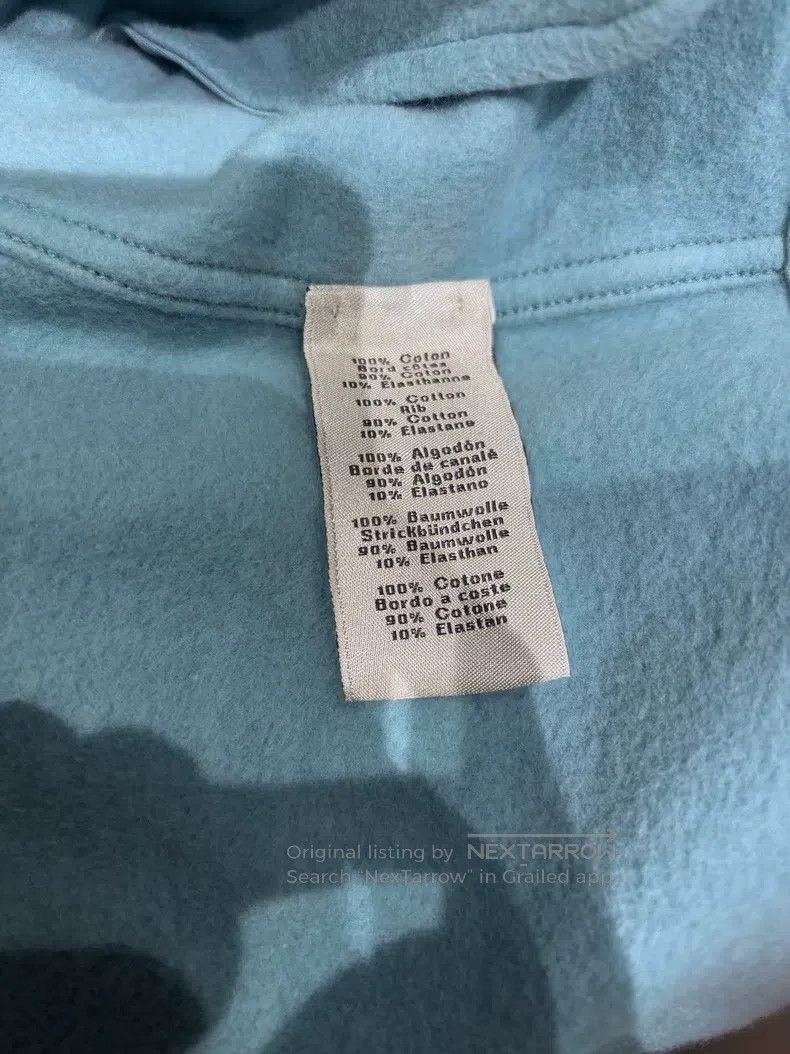 Hermes Hermes Blue Solid Half-Zip Short Sleeve Polo Shirt Size US L / EU 52-54 / 3 - 4 Thumbnail