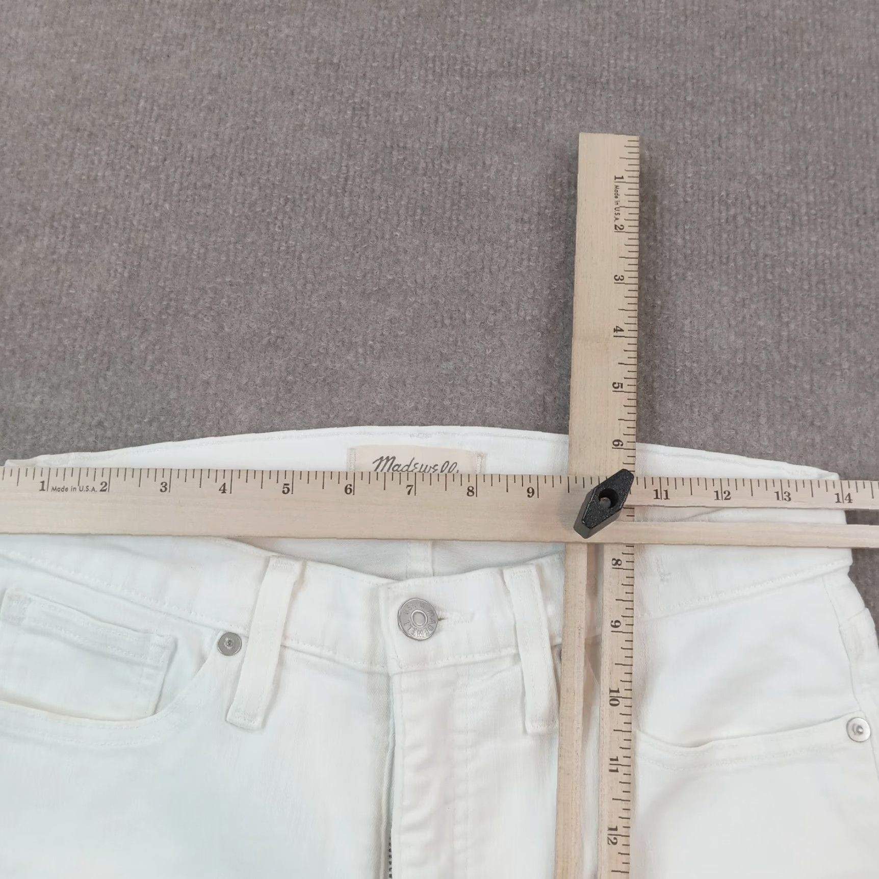 Madewell Madewell Womens Jeans 28 White 9 High Rise Skinny Casual Comfort Size 28" / US 6 / IT 42 - 5 Thumbnail