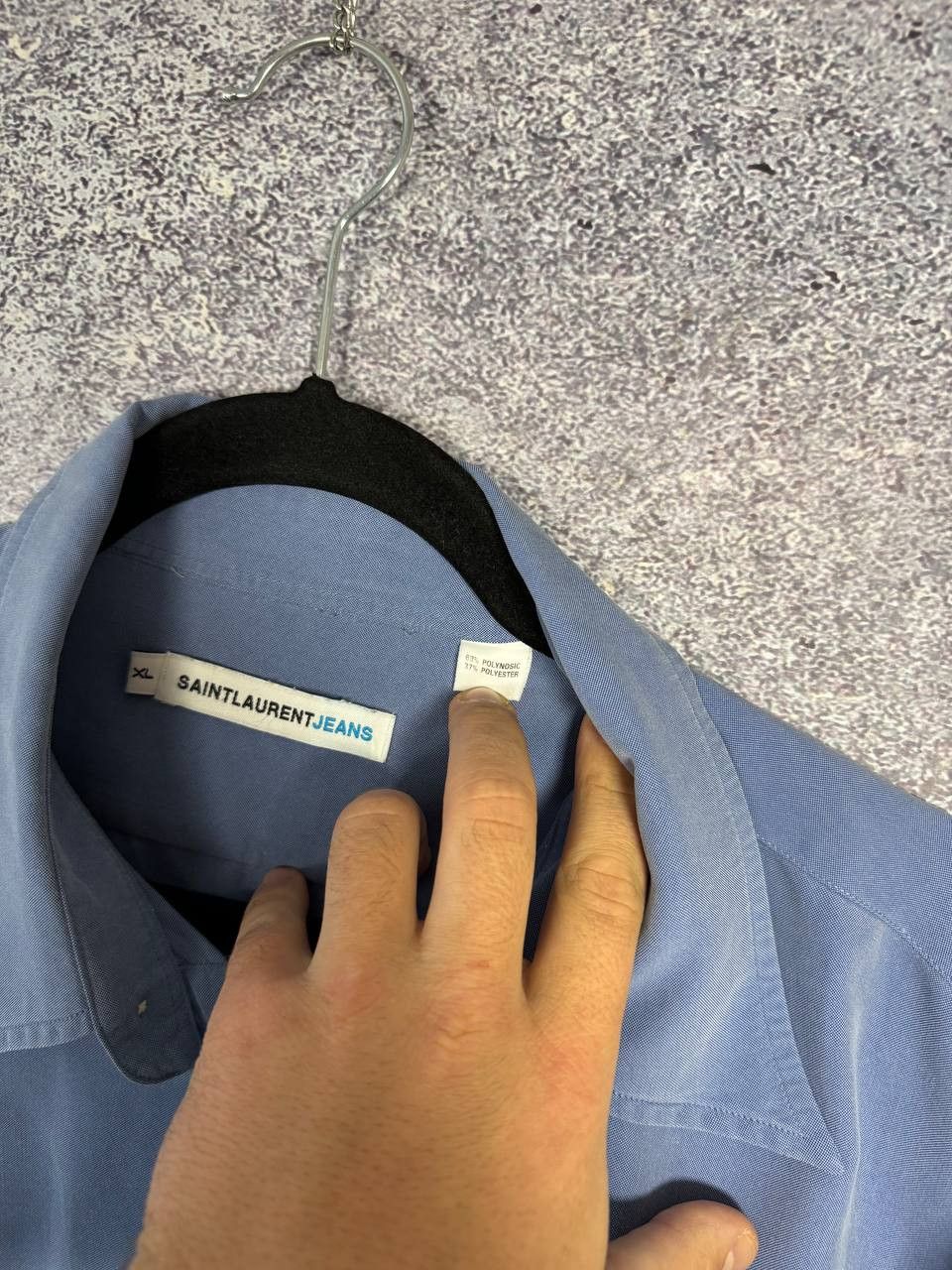 Designer × Saint Laurent Paris × Vintage Vintage Saint Laurent Paris Jeans Shirt XL size Size US XL / EU 56 / 4 - 12 Thumbnail
