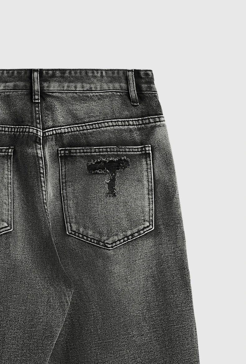 Jean × Vintage Washed Ripped Distressed Jeans Size US 31 - 6 Thumbnail