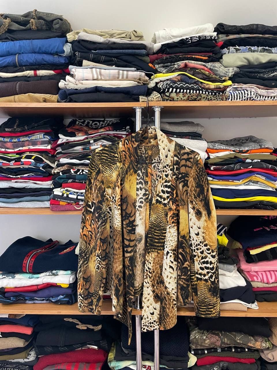 Other Avant Garde Y2K Vintage Leopard Cardigan Sweater Size M / US 6-8 / IT 42-44 - 1 Thumbnail