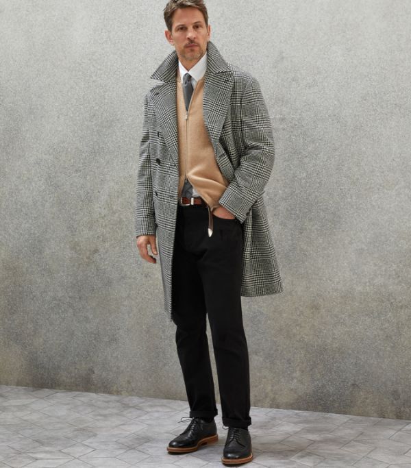 Brunello Cucinelli o1w1db10924 Overcoat in Grey Size US M / EU 48-50 / 2 - 2 Thumbnail