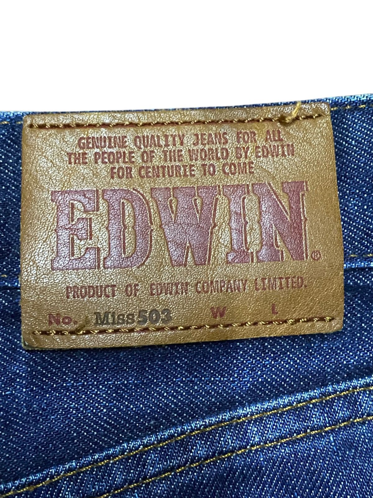 Edwin Vintage Japan Brand Miss Edwin Blue Wash Loose Jeans Size US 28 / EU 44 - 15 Thumbnail