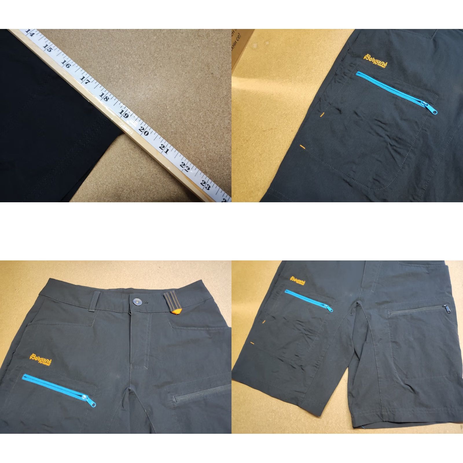 Vintage Bergans UTNE Hiking Shorts Womens Size S Outdoor Black Pockets Zip Small Size 28" / US 6 / IT 42 - 8 Thumbnail