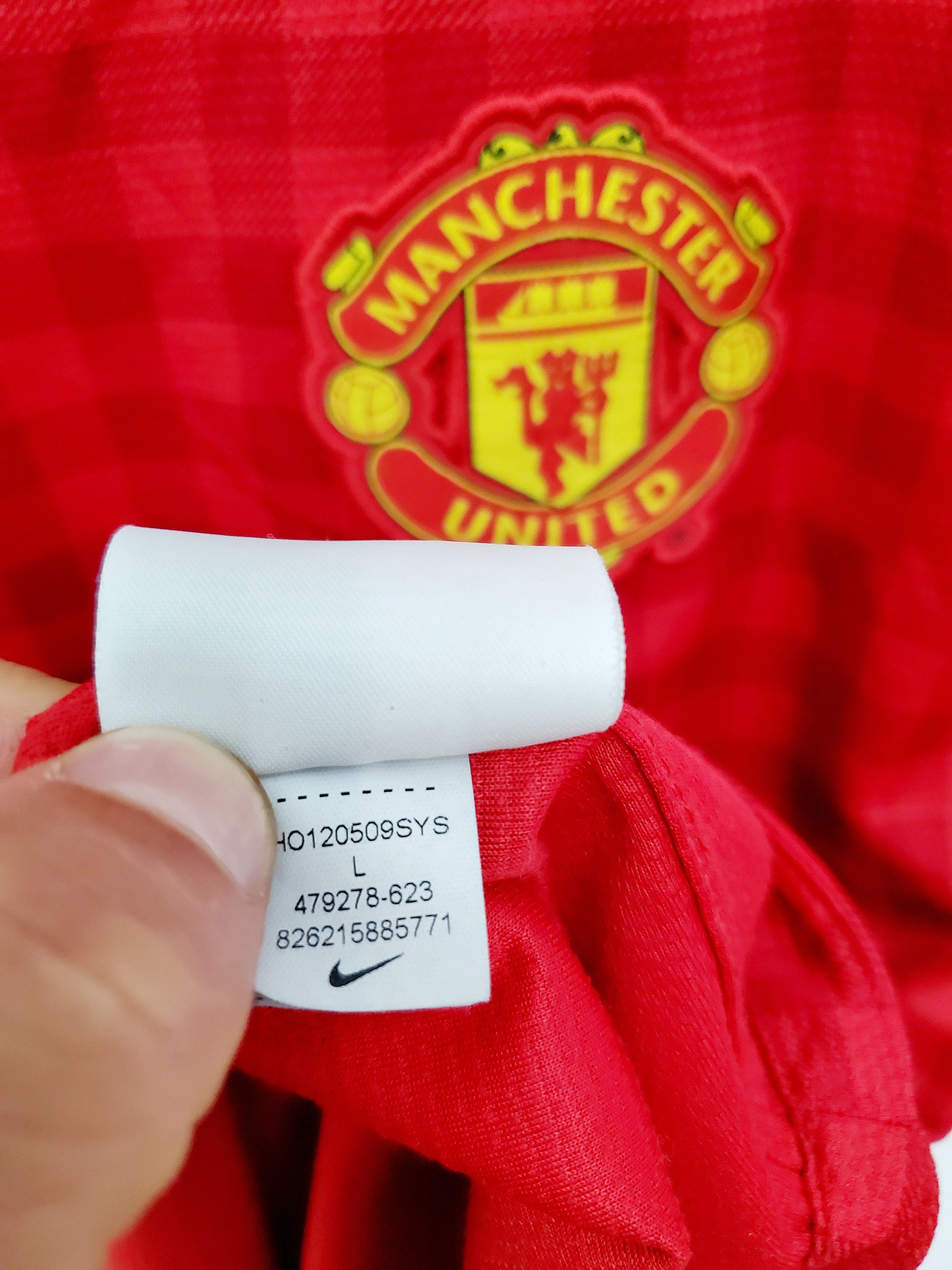 Nike 2012-13 MANCHESTER UNITED HOME jersey perfect condition L Size US L / EU 52-54 / 3 - 4 Thumbnail