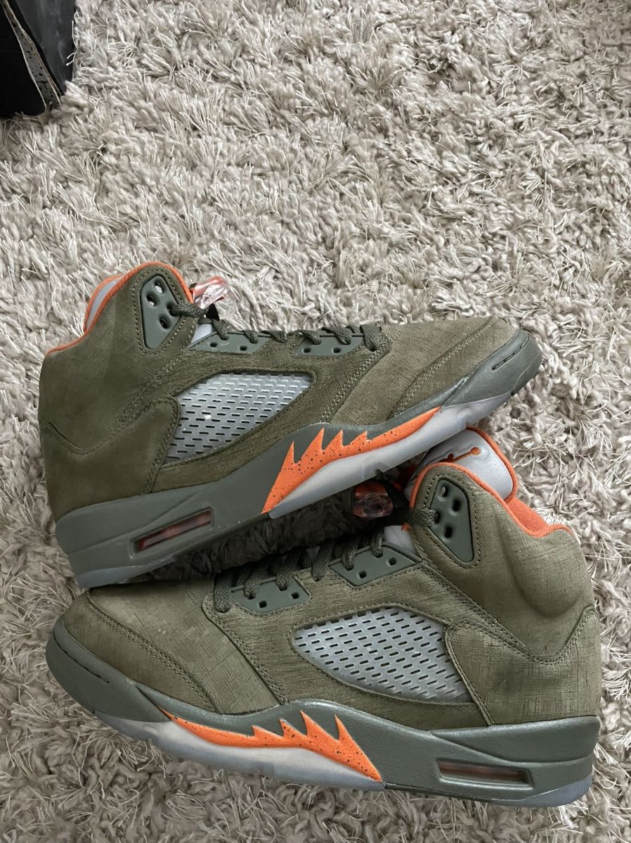 Jordan Brand Jordan 5 Olive Size US 10 / EU 43 - 2 Thumbnail