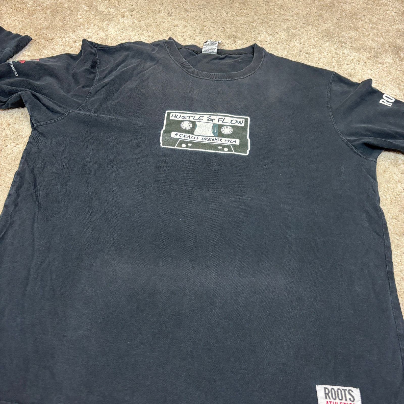 Roots Rare Hustle & Flow Promo T Shirt Long Sleeve Cast Crew Large Size US L / EU 52-54 / 3 - 10 Thumbnail