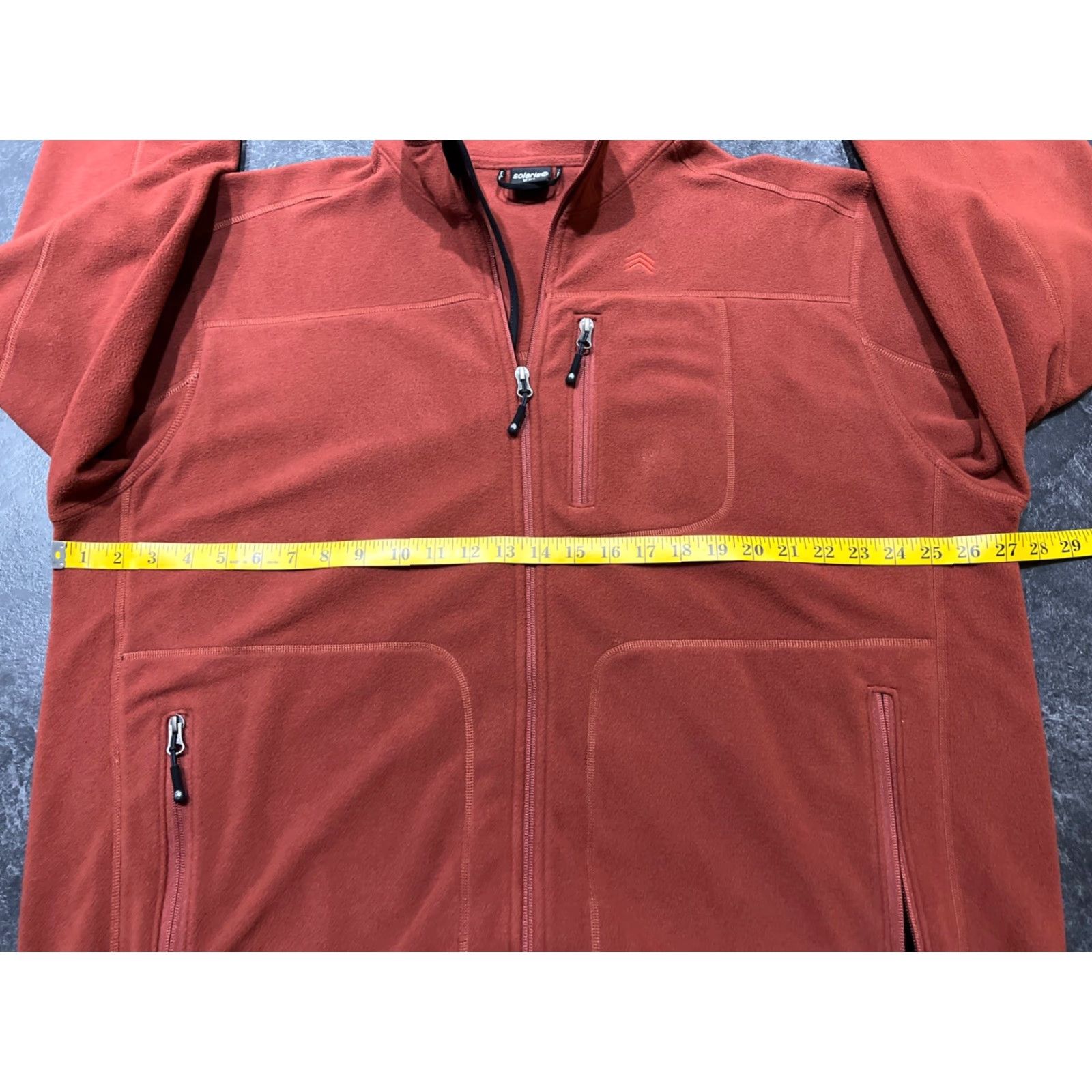 Vintage VINTAGE Solaris Jacket Men 2XL Fleece Red Brown Polyester Size US XXL / EU 58 / 5 - 7 Thumbnail