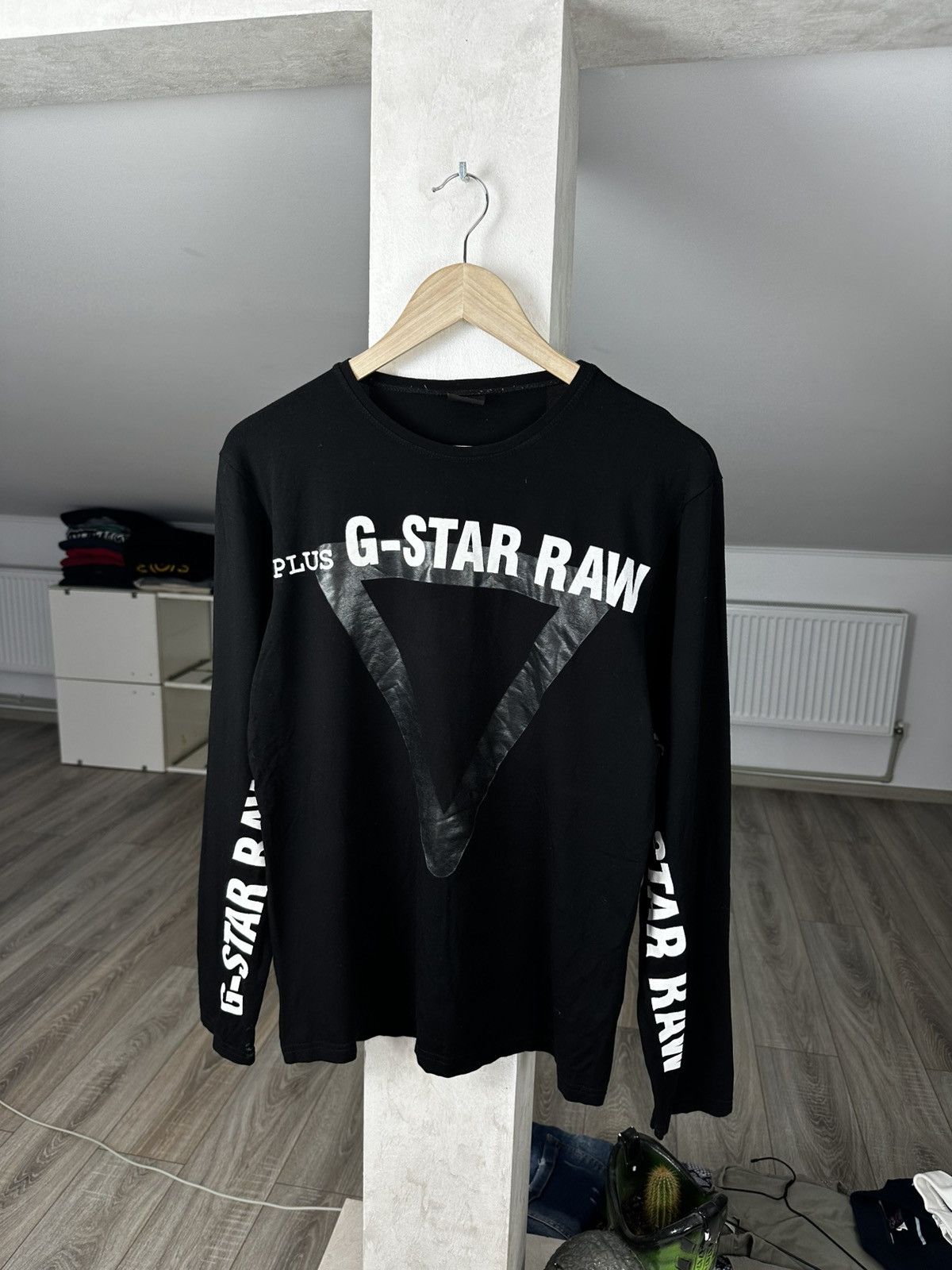 G-Star Gstar Raw Long Sleeve T shirt Size US L / EU 52-54 / 3 - 1 Thumbnail